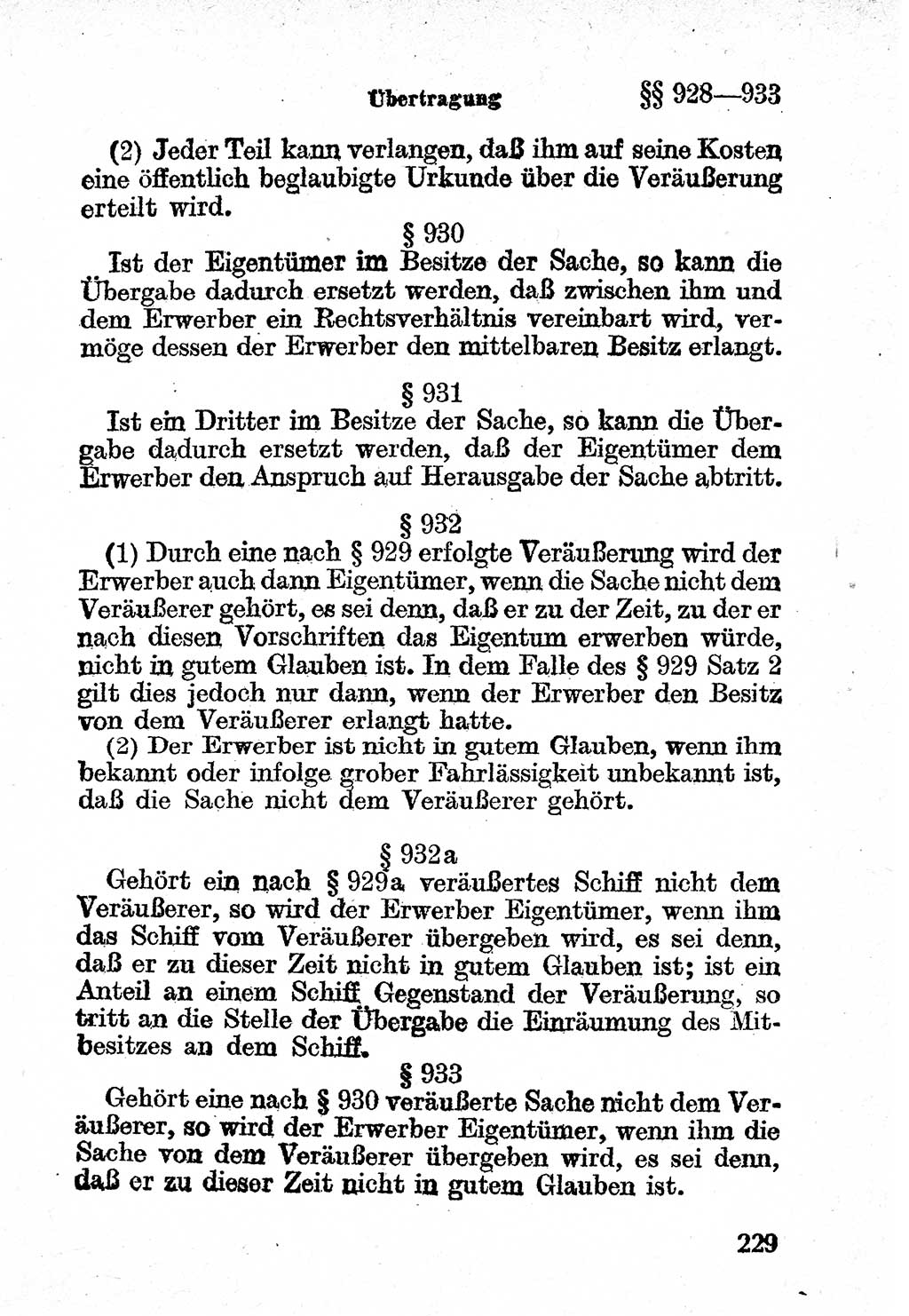 Bürgerliches Gesetzbuch (BGB) nebst wichtigen Nebengesetzen [Deutsche Demokratische Republik (DDR)] 1956, Seite 229 (BGB Nebenges. DDR 1956, S. 229)