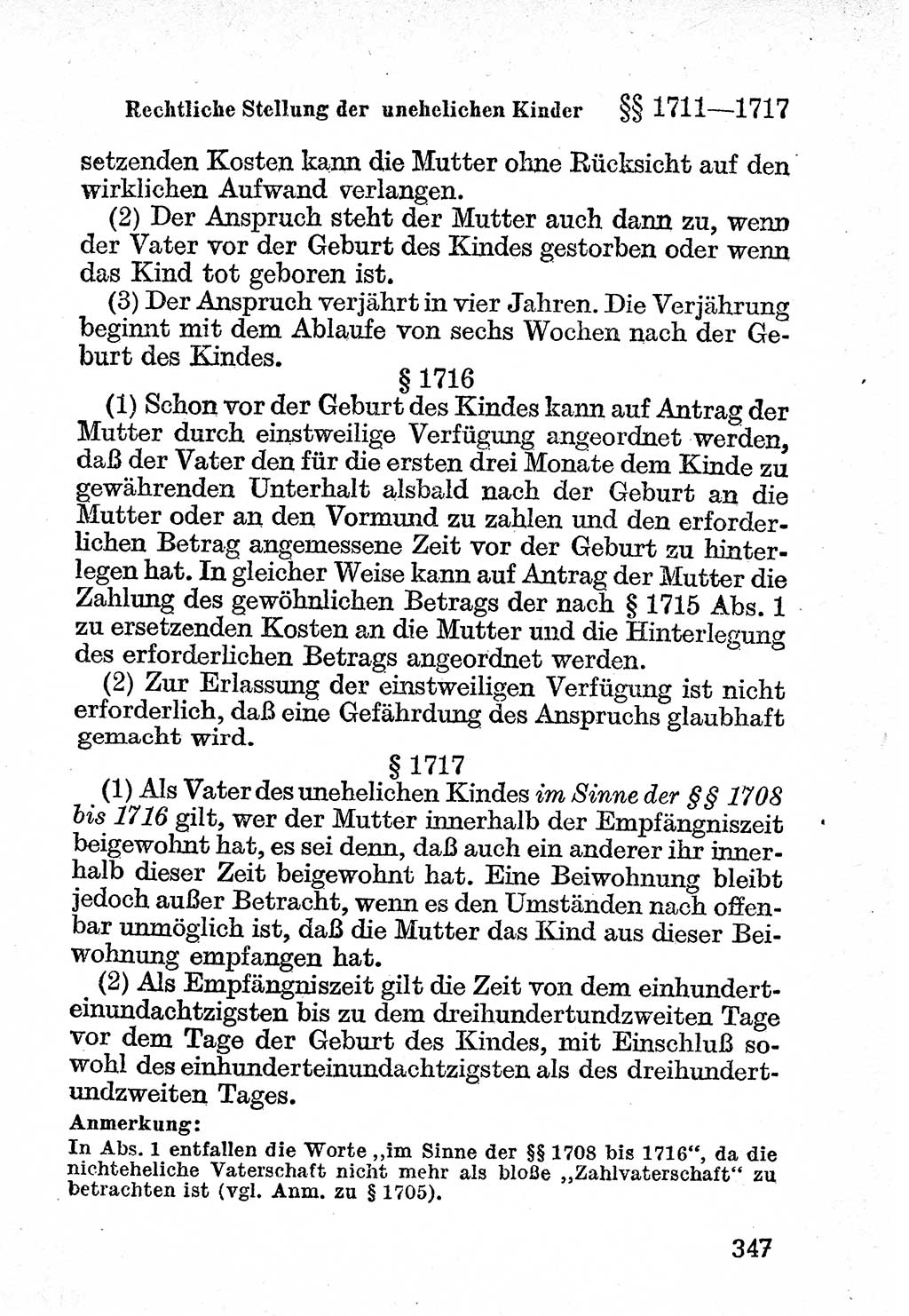 Bürgerliches Gesetzbuch (BGB) nebst wichtigen Nebengesetzen [Deutsche Demokratische Republik (DDR)] 1956, Seite 347 (BGB Nebenges. DDR 1956, S. 347)