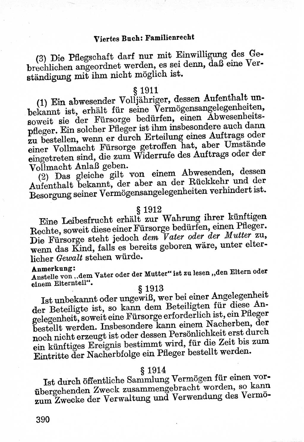 Bürgerliches Gesetzbuch (BGB) nebst wichtigen Nebengesetzen [Deutsche Demokratische Republik (DDR)] 1956, Seite 390 (BGB Nebenges. DDR 1956, S. 390)