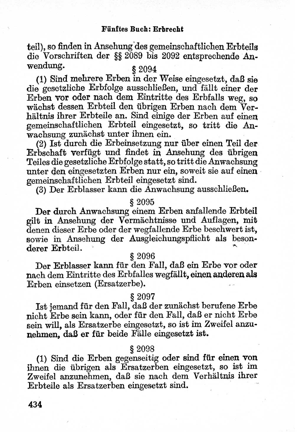 Bürgerliches Gesetzbuch (BGB) nebst wichtigen Nebengesetzen [Deutsche Demokratische Republik (DDR)] 1956, Seite 434 (BGB Nebenges. DDR 1956, S. 434)