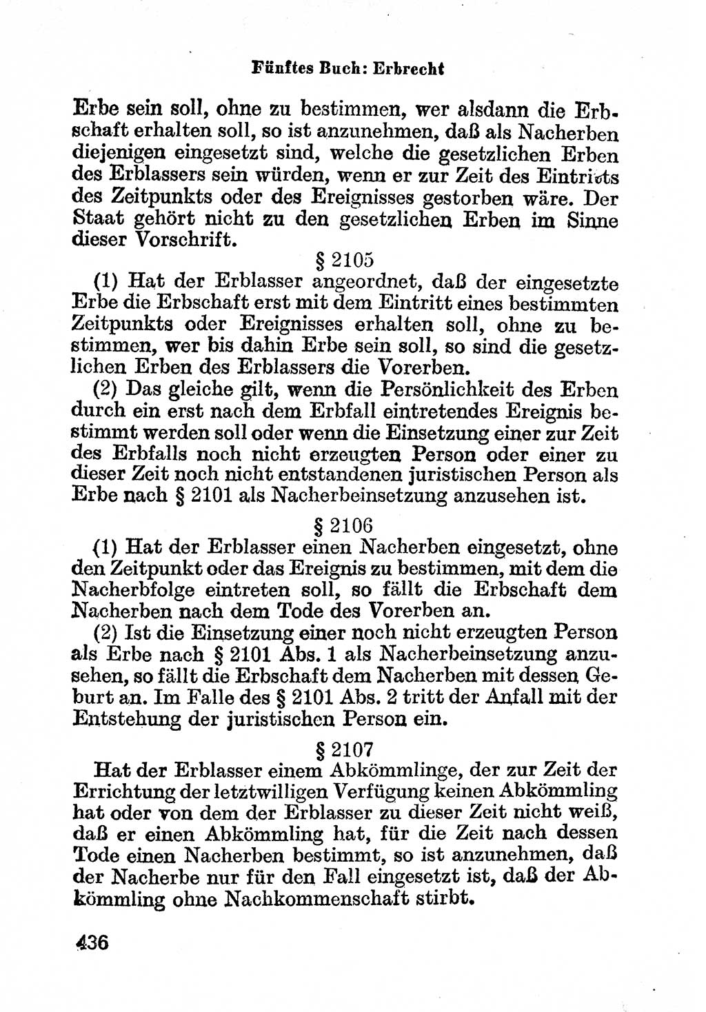 Bürgerliches Gesetzbuch (BGB) nebst wichtigen Nebengesetzen [Deutsche Demokratische Republik (DDR)] 1956, Seite 436 (BGB Nebenges. DDR 1956, S. 436)