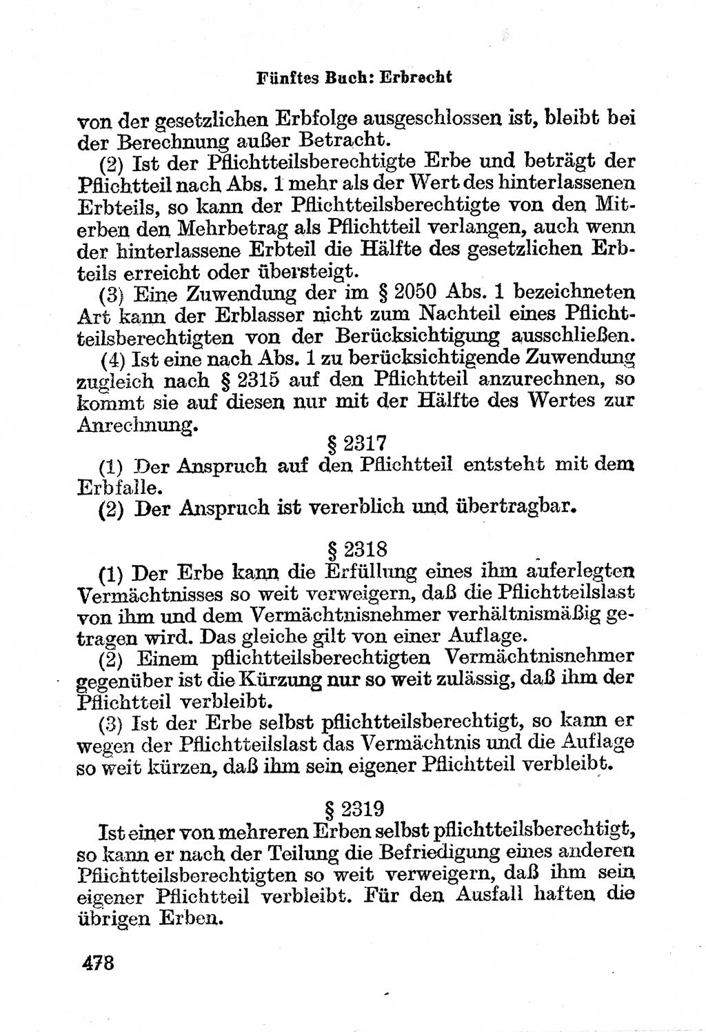Bürgerliches Gesetzbuch (BGB) nebst wichtigen Nebengesetzen [Deutsche Demokratische Republik (DDR)] 1956, Seite 478 (BGB Nebenges. DDR 1956, S. 478)