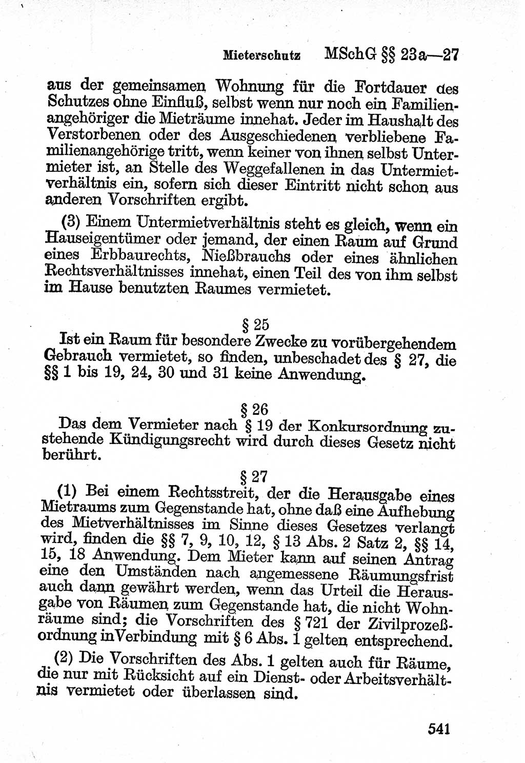 Bürgerliches Gesetzbuch (BGB) nebst wichtigen Nebengesetzen [Deutsche Demokratische Republik (DDR)] 1956, Seite 541 (BGB Nebenges. DDR 1956, S. 541)