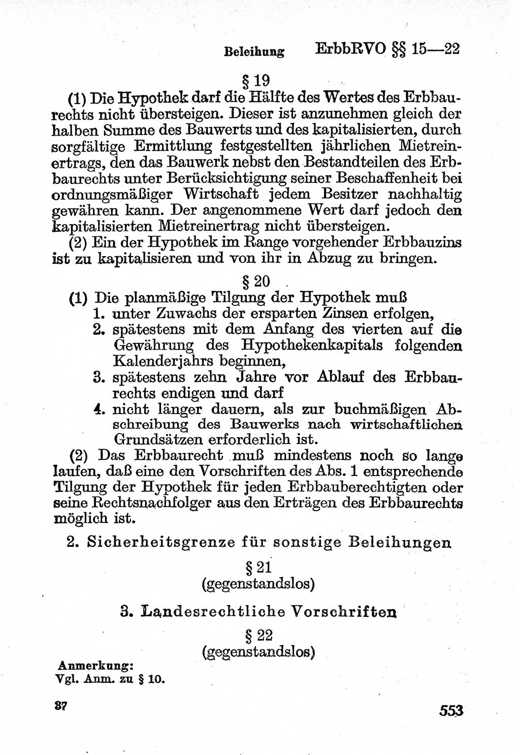 Bürgerliches Gesetzbuch (BGB) nebst wichtigen Nebengesetzen [Deutsche Demokratische Republik (DDR)] 1956, Seite 553 (BGB Nebenges. DDR 1956, S. 553)