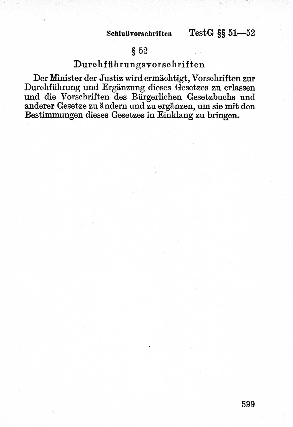 Bürgerliches Gesetzbuch (BGB) nebst wichtigen Nebengesetzen [Deutsche Demokratische Republik (DDR)] 1956, Seite 599 (BGB Nebenges. DDR 1956, S. 599)