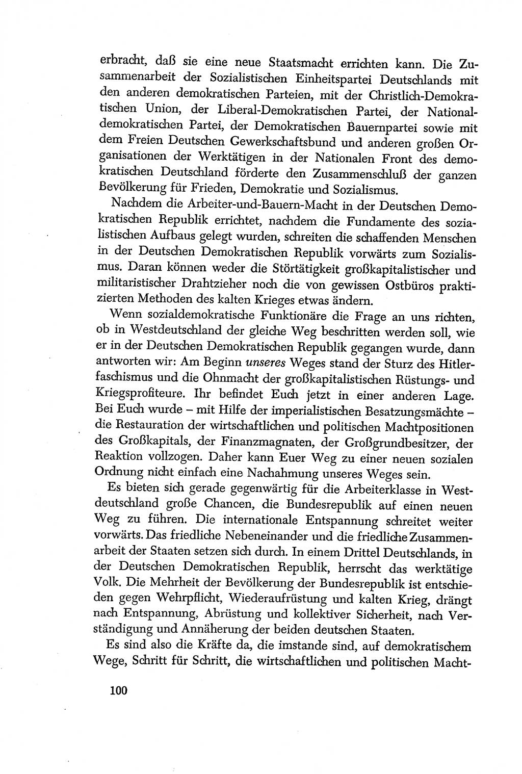 Dokumente der Sozialistischen Einheitspartei Deutschlands (SED) [Deutsche Demokratische Republik (DDR)] 1956-1957, Seite 100 (Dok. SED DDR 1956-1957, S. 100)