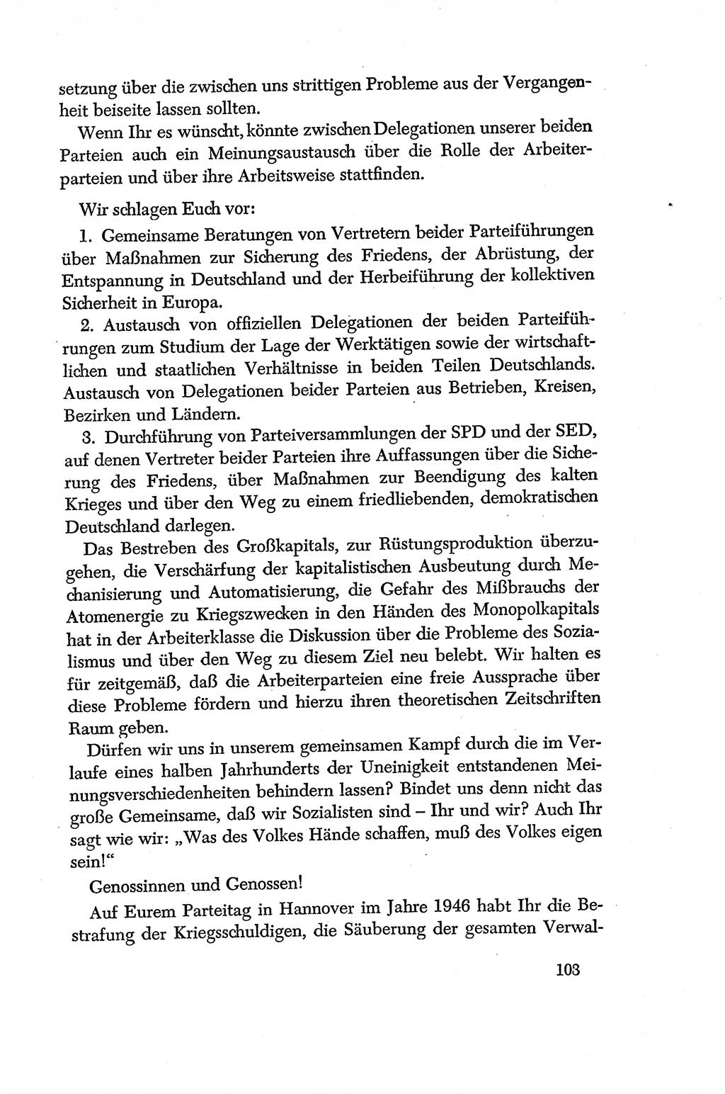 Dokumente der Sozialistischen Einheitspartei Deutschlands (SED) [Deutsche Demokratische Republik (DDR)] 1956-1957, Seite 103 (Dok. SED DDR 1956-1957, S. 103)