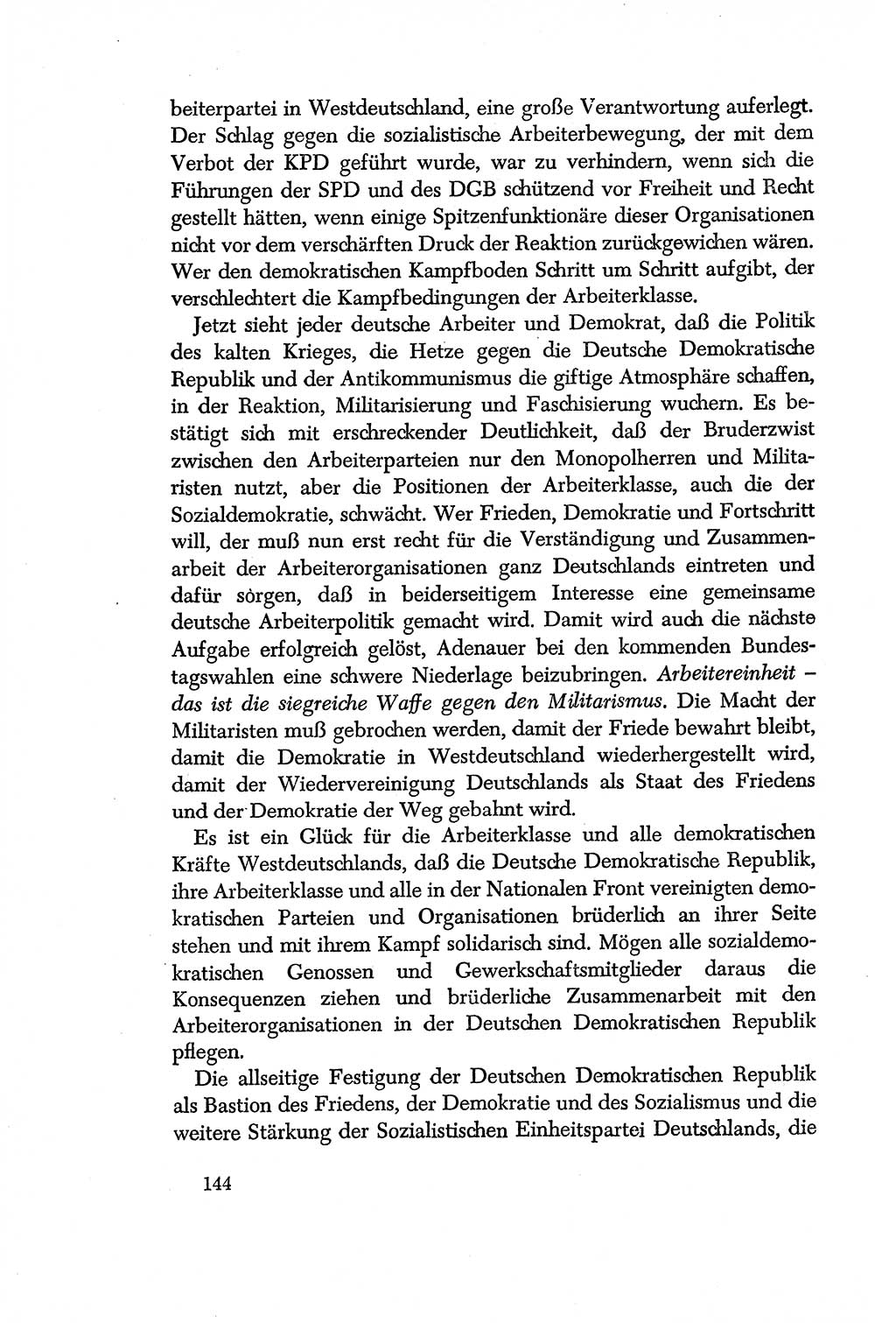 Dokumente der Sozialistischen Einheitspartei Deutschlands (SED) [Deutsche Demokratische Republik (DDR)] 1956-1957, Seite 144 (Dok. SED DDR 1956-1957, S. 144)