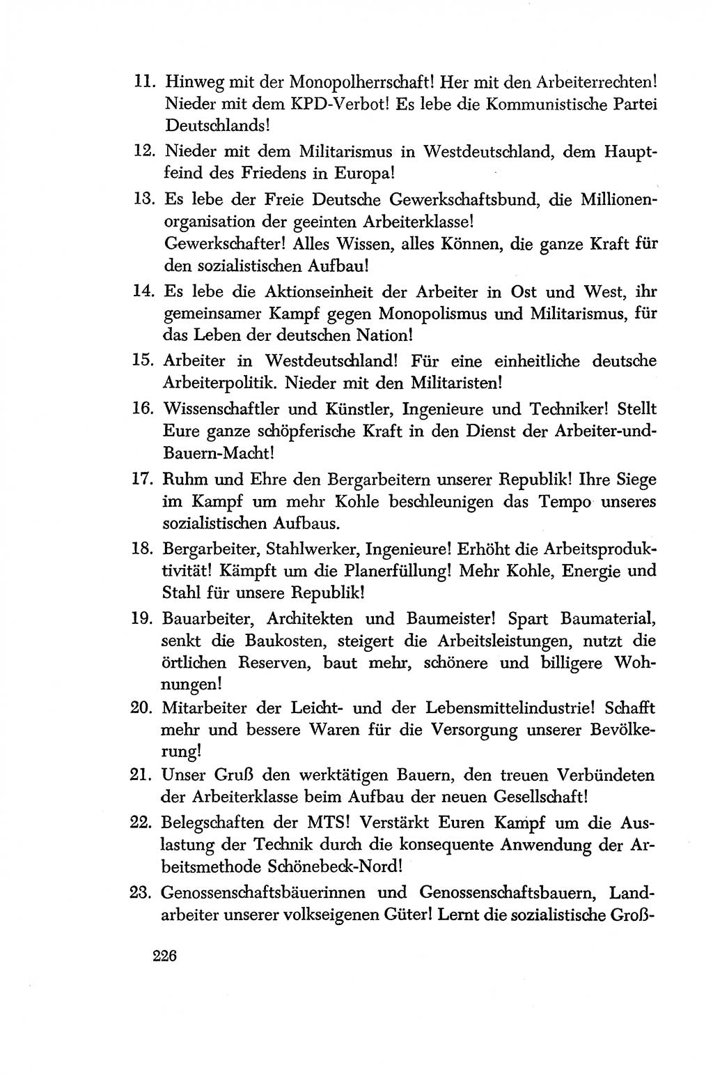 Dokumente der Sozialistischen Einheitspartei Deutschlands (SED) [Deutsche Demokratische Republik (DDR)] 1956-1957, Seite 226 (Dok. SED DDR 1956-1957, S. 226)