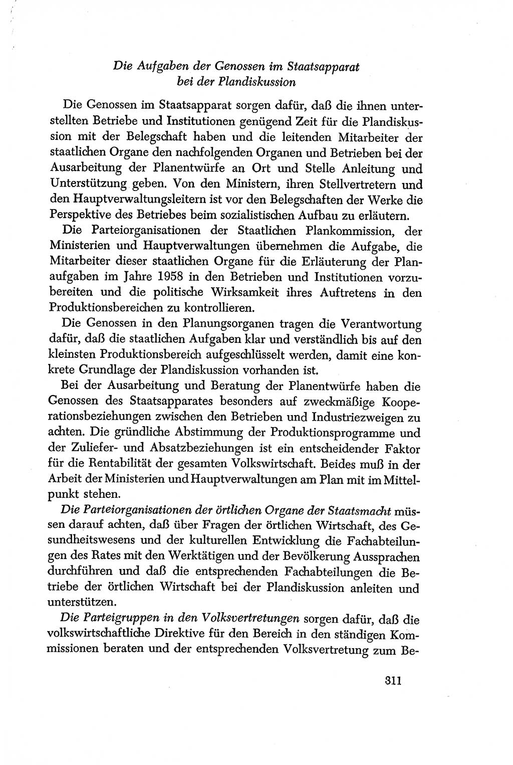 Dokumente der Sozialistischen Einheitspartei Deutschlands (SED) [Deutsche Demokratische Republik (DDR)] 1956-1957, Seite 311 (Dok. SED DDR 1956-1957, S. 311)