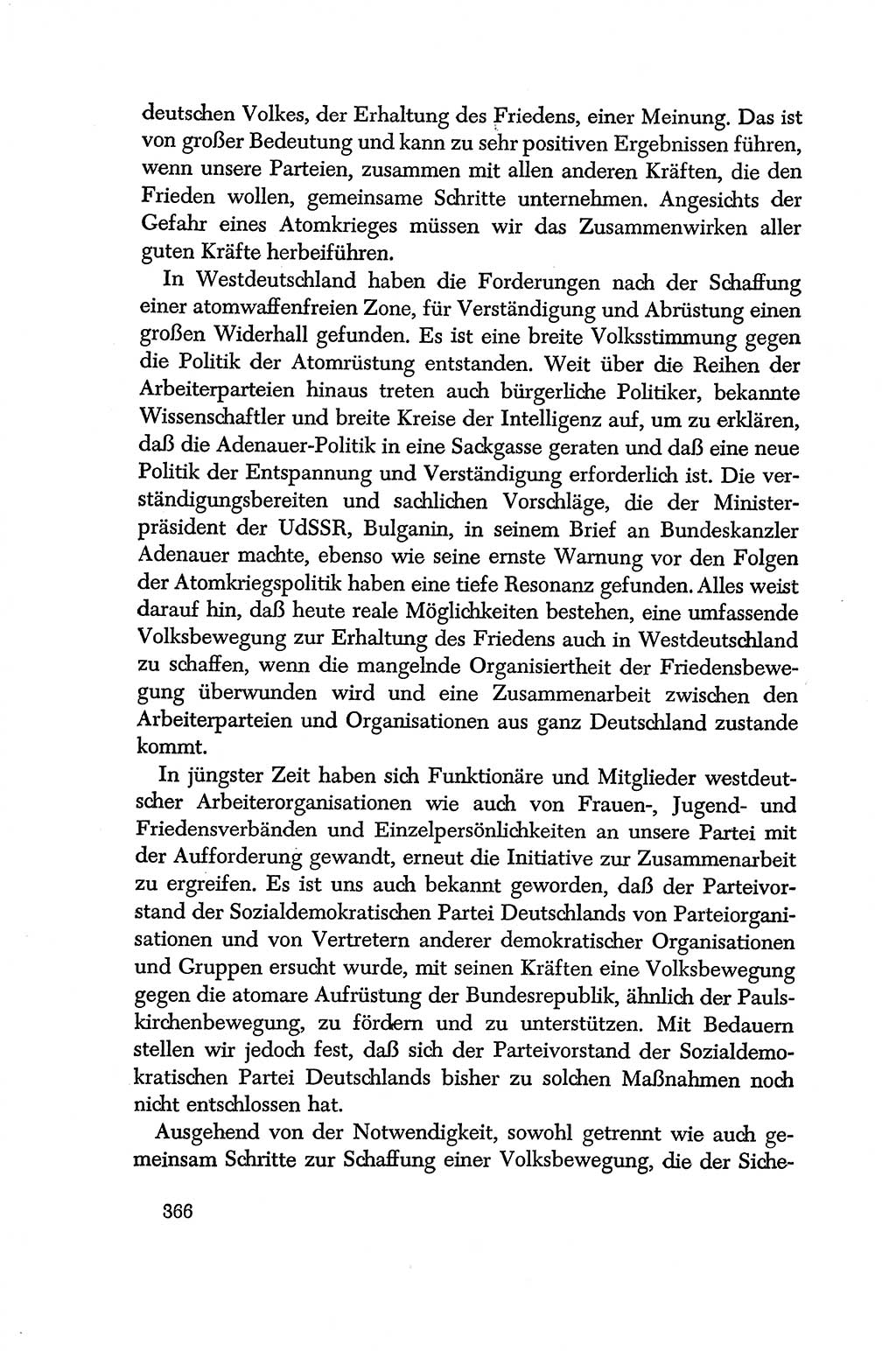 Dokumente der Sozialistischen Einheitspartei Deutschlands (SED) [Deutsche Demokratische Republik (DDR)] 1956-1957, Seite 366 (Dok. SED DDR 1956-1957, S. 366)