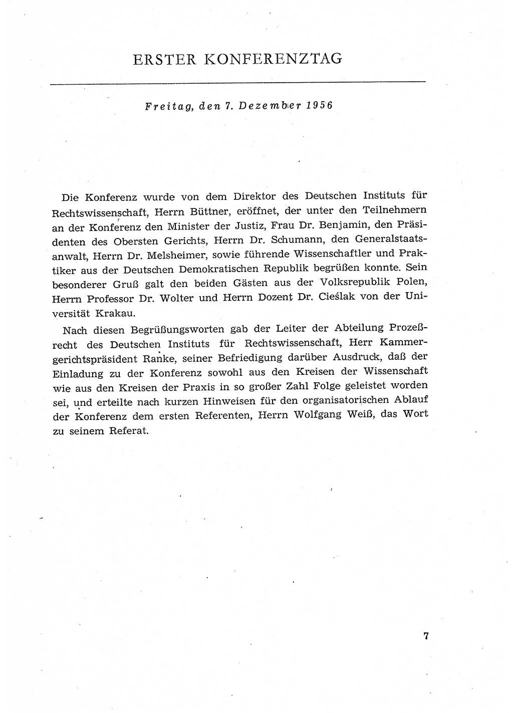 Fragen des Beweisrechts im Strafprozess [Deutsche Demokratische Republik (DDR)] 1956, Seite 7 (Fr. BeweisR. Str.-Proz. DDR 1956, S. 7)