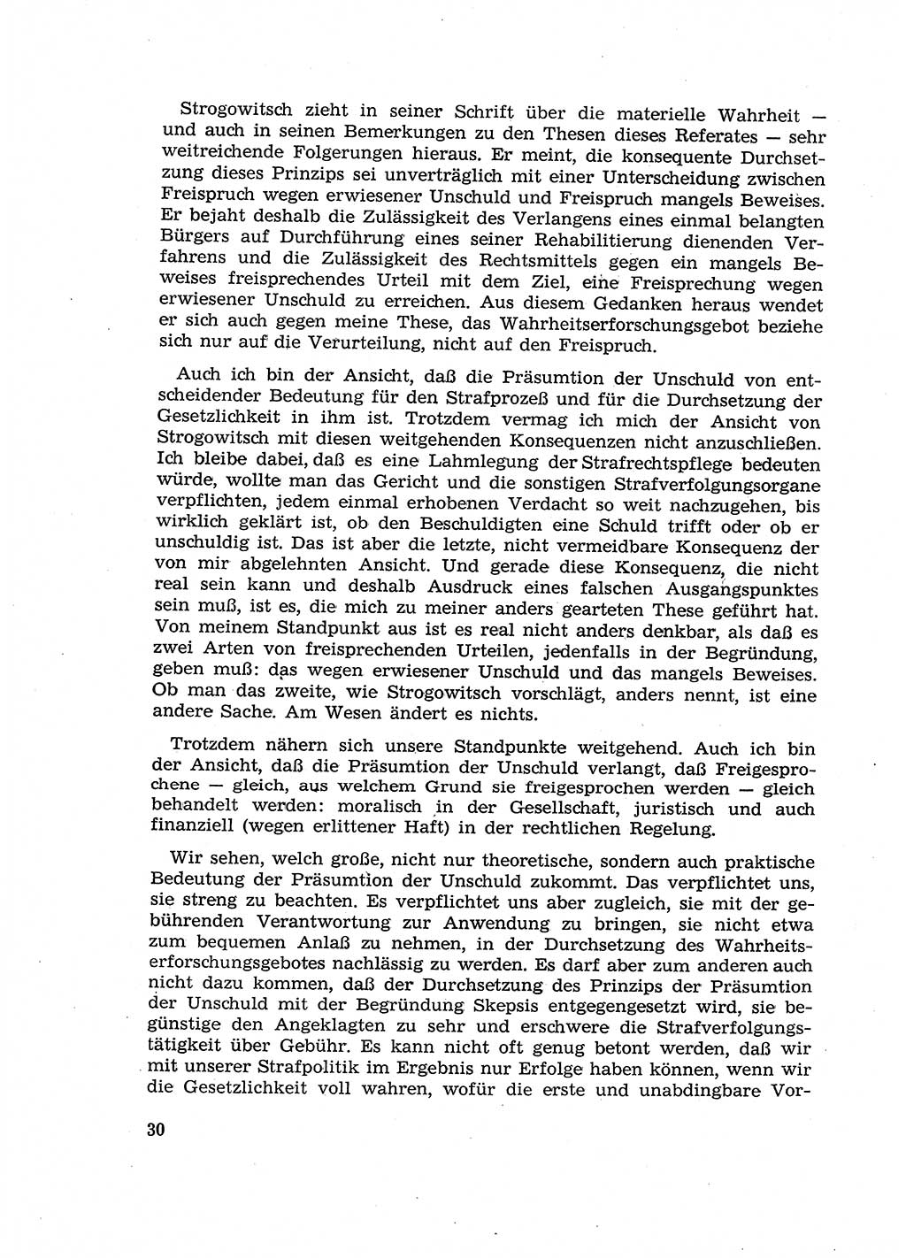 Fragen des Beweisrechts im Strafprozess [Deutsche Demokratische Republik (DDR)] 1956, Seite 30 (Fr. BeweisR. Str.-Proz. DDR 1956, S. 30)