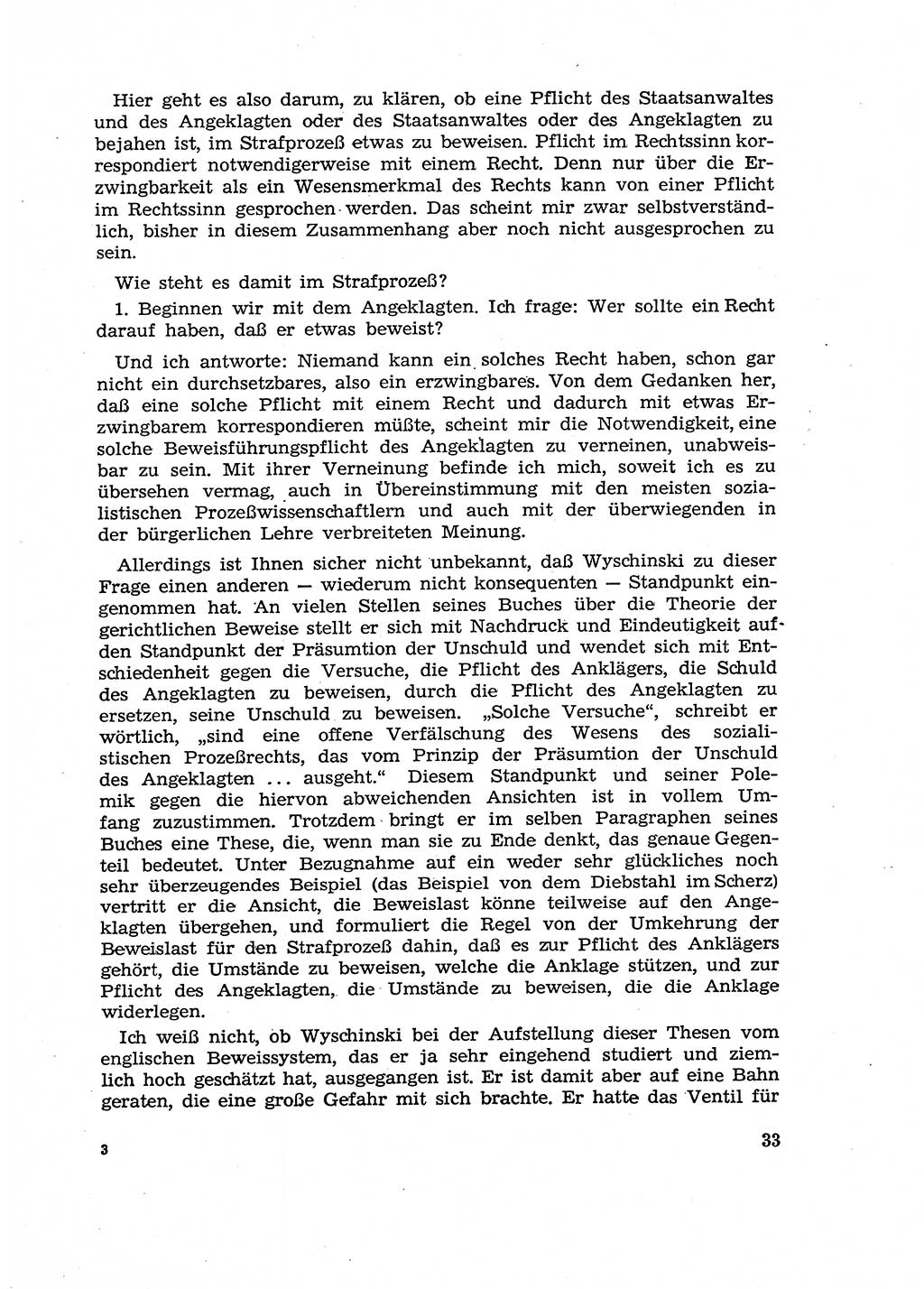 Fragen des Beweisrechts im Strafprozess [Deutsche Demokratische Republik (DDR)] 1956, Seite 33 (Fr. BeweisR. Str.-Proz. DDR 1956, S. 33)