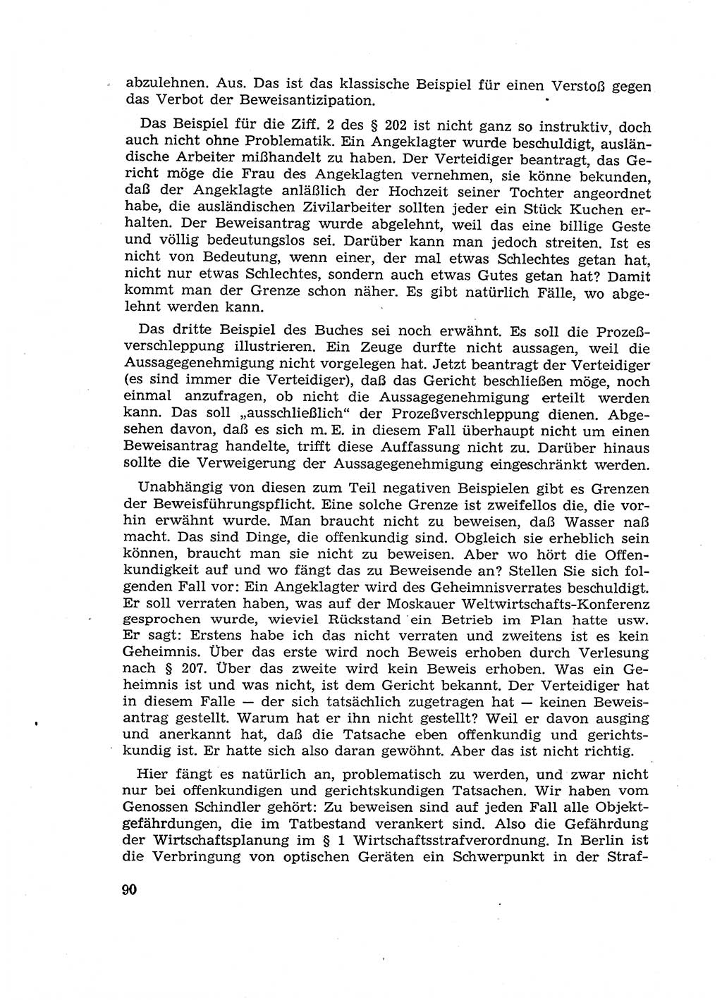 Fragen des Beweisrechts im Strafprozess [Deutsche Demokratische Republik (DDR)] 1956, Seite 90 (Fr. BeweisR. Str.-Proz. DDR 1956, S. 90)