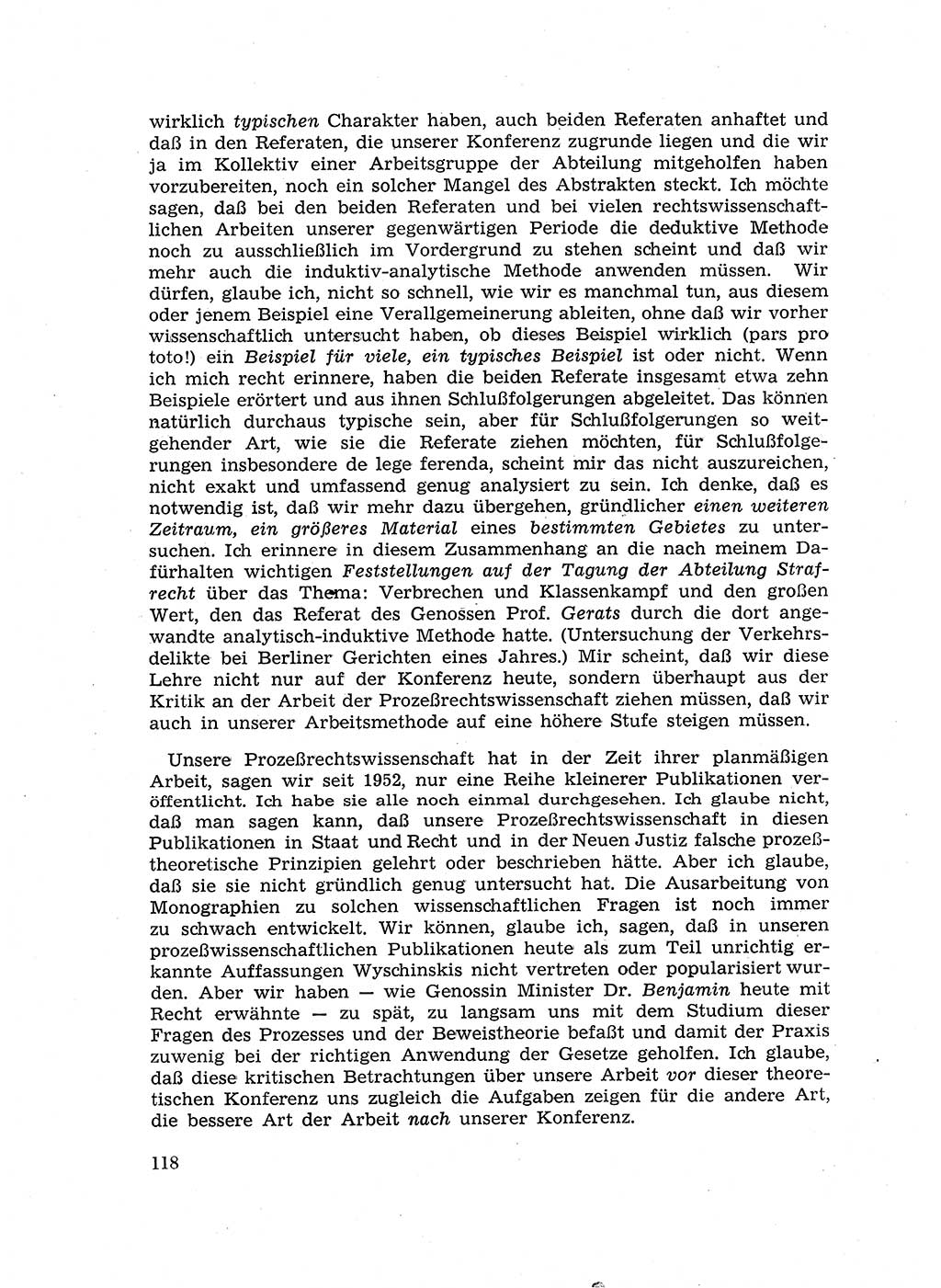 Fragen des Beweisrechts im Strafprozess [Deutsche Demokratische Republik (DDR)] 1956, Seite 118 (Fr. BeweisR. Str.-Proz. DDR 1956, S. 118)