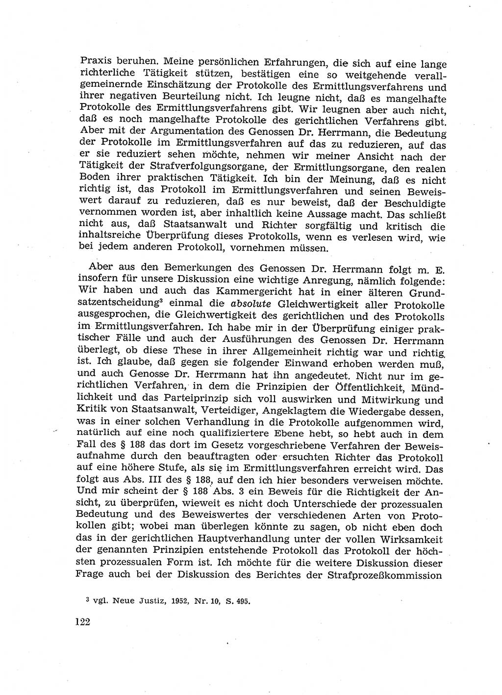 Fragen des Beweisrechts im Strafprozess [Deutsche Demokratische Republik (DDR)] 1956, Seite 122 (Fr. BeweisR. Str.-Proz. DDR 1956, S. 122)