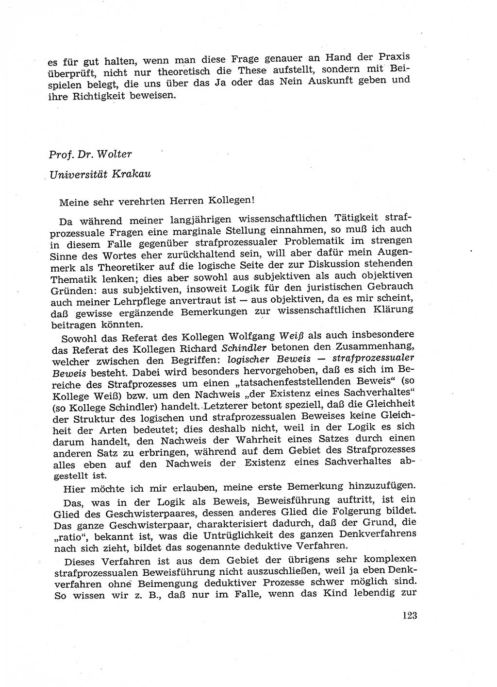 Fragen des Beweisrechts im Strafprozess [Deutsche Demokratische Republik (DDR)] 1956, Seite 123 (Fr. BeweisR. Str.-Proz. DDR 1956, S. 123)