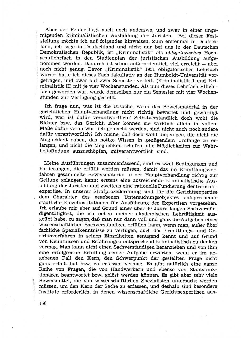 Fragen des Beweisrechts im Strafprozess [Deutsche Demokratische Republik (DDR)] 1956, Seite 156 (Fr. BeweisR. Str.-Proz. DDR 1956, S. 156)