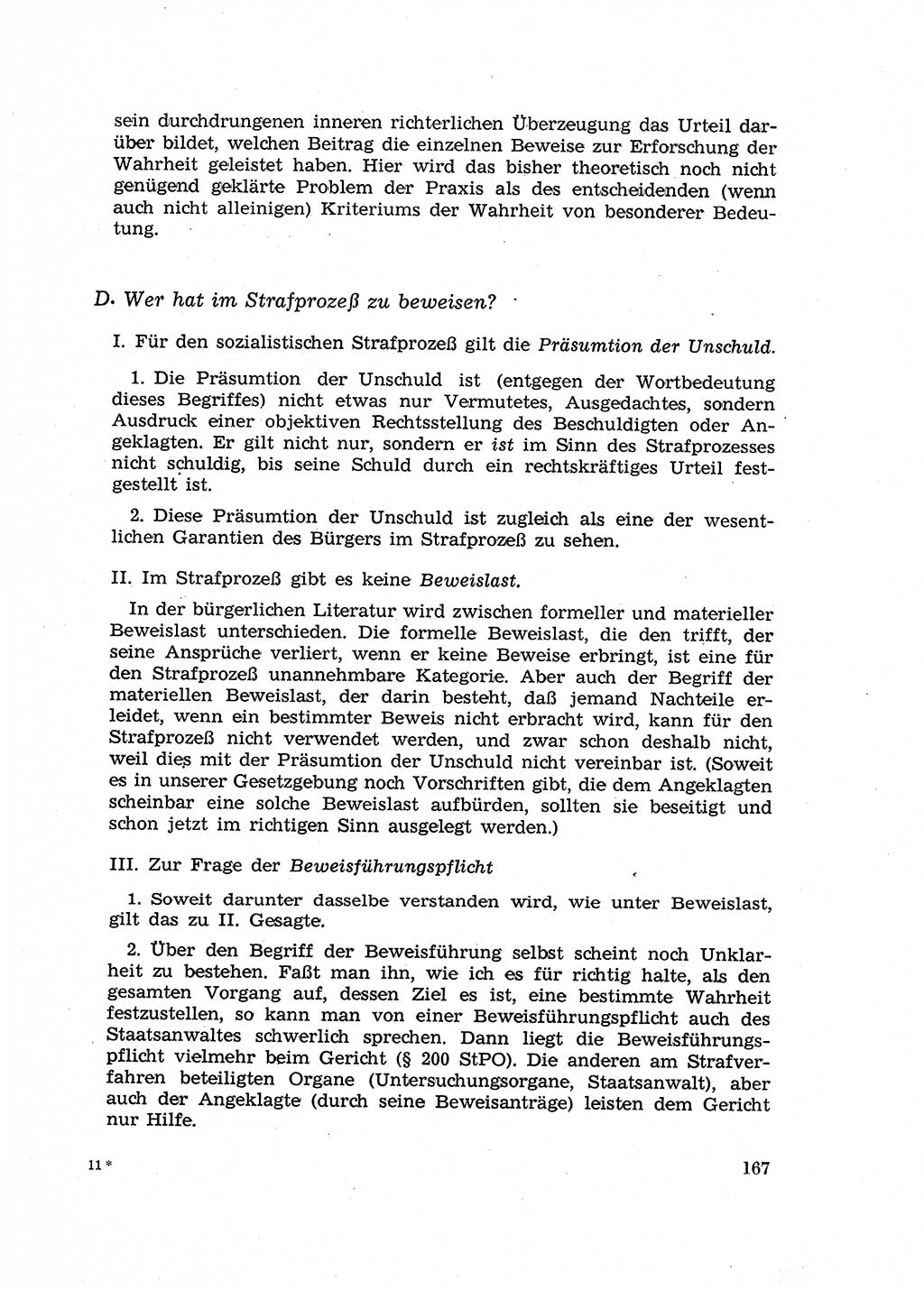 Fragen des Beweisrechts im Strafprozess [Deutsche Demokratische Republik (DDR)] 1956, Seite 167 (Fr. BeweisR. Str.-Proz. DDR 1956, S. 167)