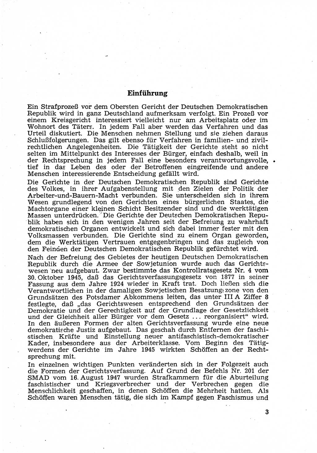 Gericht und Rechtsprechung in der Deutschen Demokratischen Republik (DDR) 1956, Seite 3 (Ger. Rechtspr. DDR 1956, S. 3)
