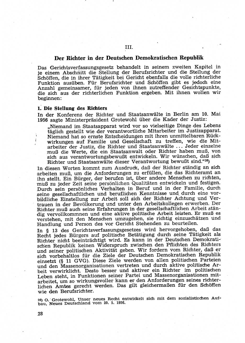 Gericht und Rechtsprechung in der Deutschen Demokratischen Republik (DDR) 1956, Seite 28 (Ger. Rechtspr. DDR 1956, S. 28)
