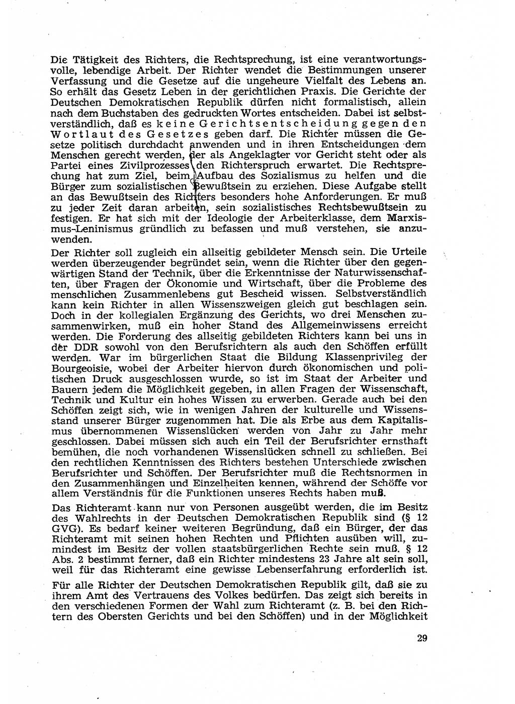 Gericht und Rechtsprechung in der Deutschen Demokratischen Republik (DDR) 1956, Seite 29 (Ger. Rechtspr. DDR 1956, S. 29)