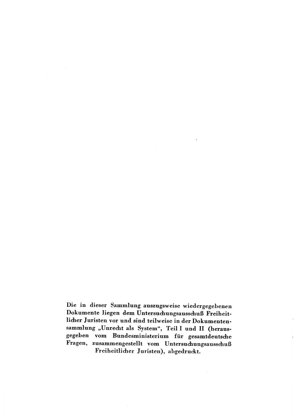 Katalog des Unrechts, Untersuchungsausschuß Freiheitlicher Juristen (UfJ) [Bundesrepublik Deutschland (BRD)] 1956, Seite 2 (Kat. UnR. UfJ BRD 1956, S. 2)