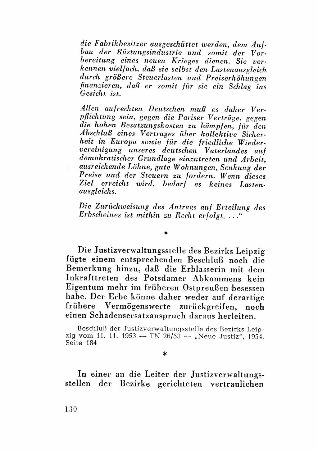 Katalog des Unrechts, Untersuchungsausschuß Freiheitlicher Juristen (UfJ) [Bundesrepublik Deutschland (BRD)] 1956, Seite 130 (Kat. UnR. UfJ BRD 1956, S. 130)