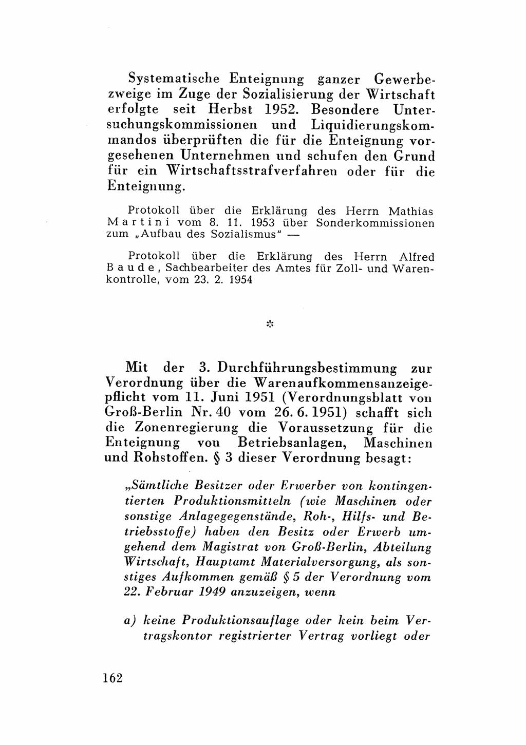 Katalog des Unrechts, Untersuchungsausschuß Freiheitlicher Juristen (UfJ) [Bundesrepublik Deutschland (BRD)] 1956, Seite 162 (Kat. UnR. UfJ BRD 1956, S. 162)