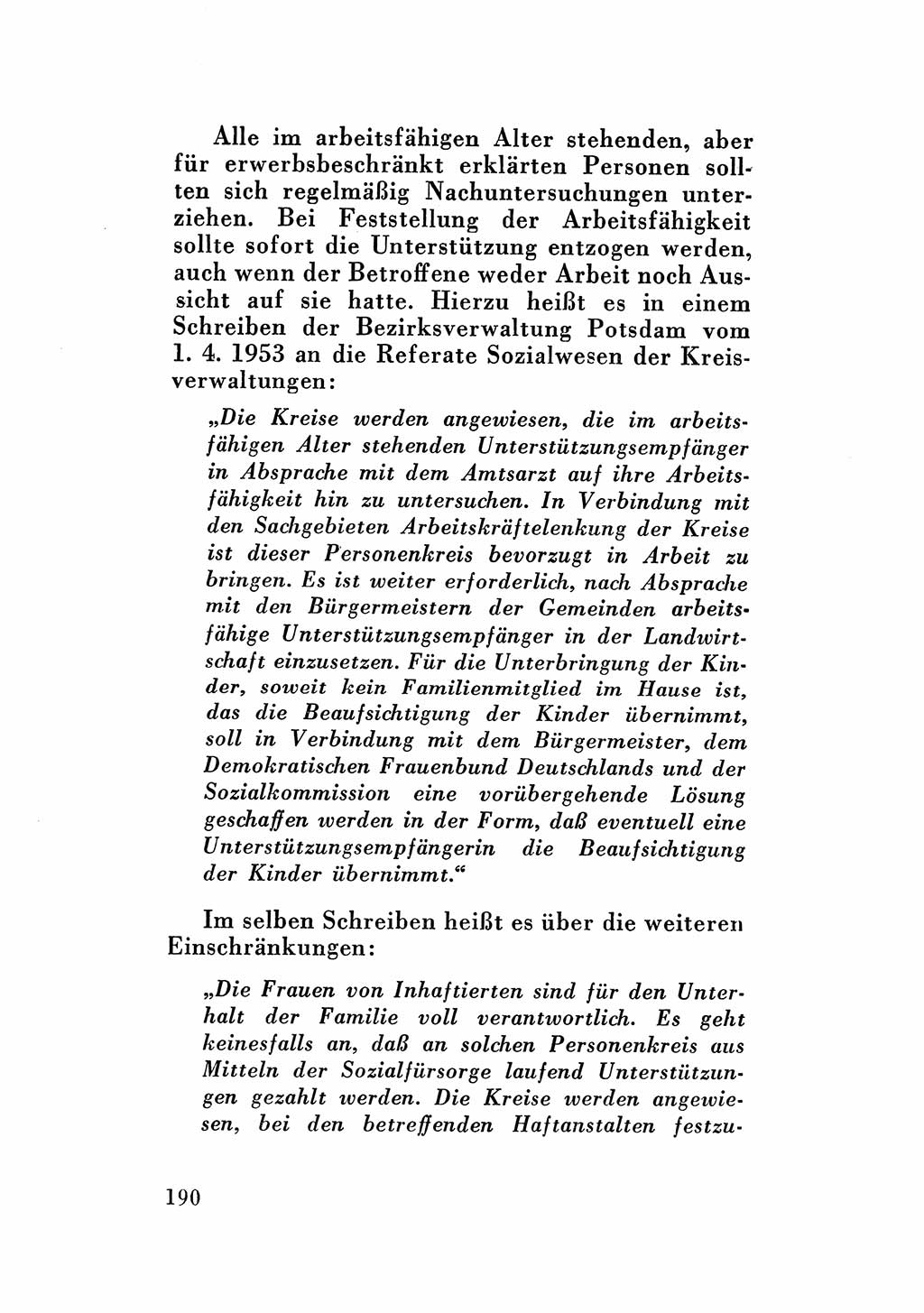 Katalog des Unrechts, Untersuchungsausschuß Freiheitlicher Juristen (UfJ) [Bundesrepublik Deutschland (BRD)] 1956, Seite 190 (Kat. UnR. UfJ BRD 1956, S. 190)