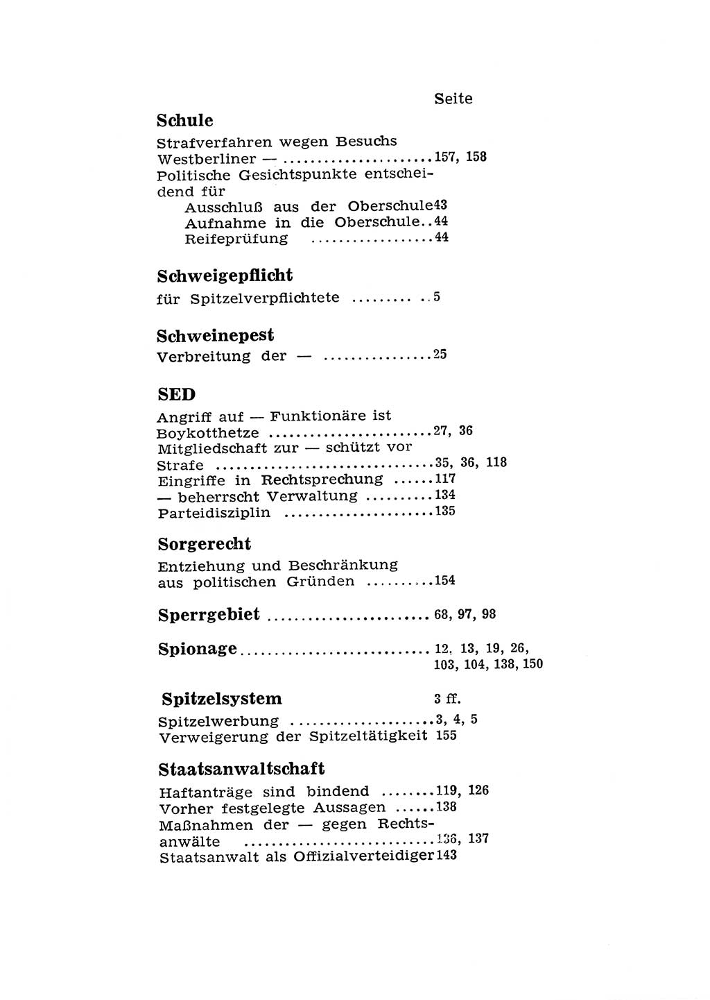 Katalog des Unrechts, UntersuchungsausschuÃŸ Freiheitlicher Juristen (UfJ) [Bundesrepublik Deutschland (BRD)] 1956, Seite 206 (Kat. UnR. UfJ BRD 1956, S. 206)