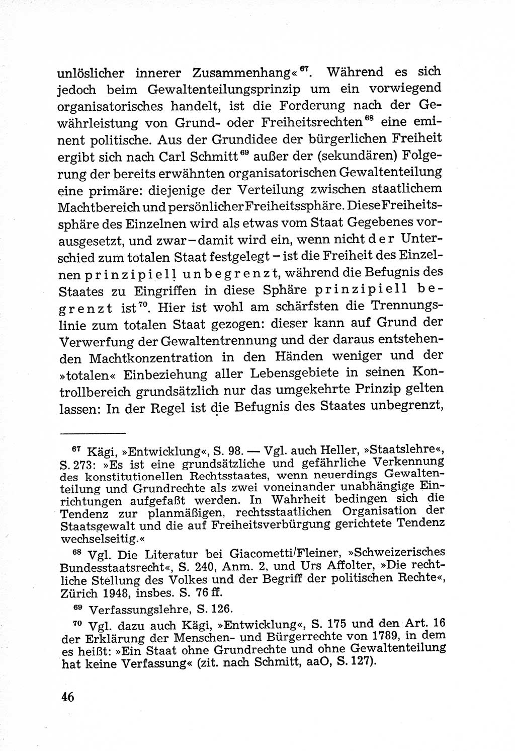 Rechtsstaat in zweierlei Hinsicht, Untersuchungsausschuß freiheitlicher Juristen (UfJ) [Bundesrepublik Deutschland (BRD)] 1956, Seite 46 (R.-St. UfJ BRD 1956, S. 46)