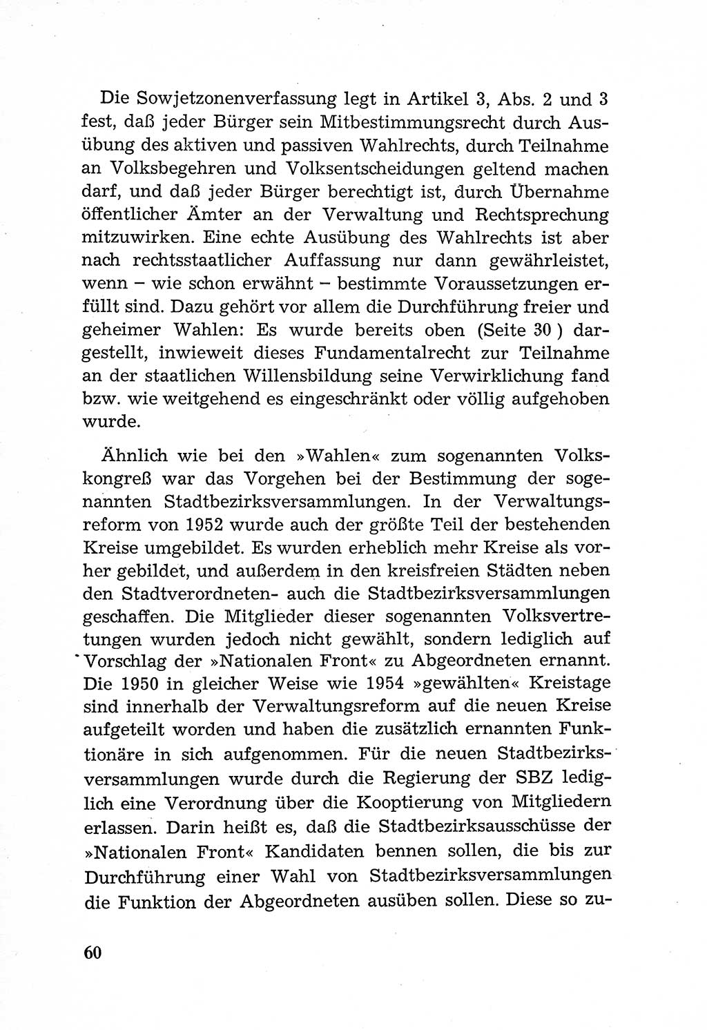 Rechtsstaat in zweierlei Hinsicht, Untersuchungsausschuß freiheitlicher Juristen (UfJ) [Bundesrepublik Deutschland (BRD)] 1956, Seite 60 (R.-St. UfJ BRD 1956, S. 60)