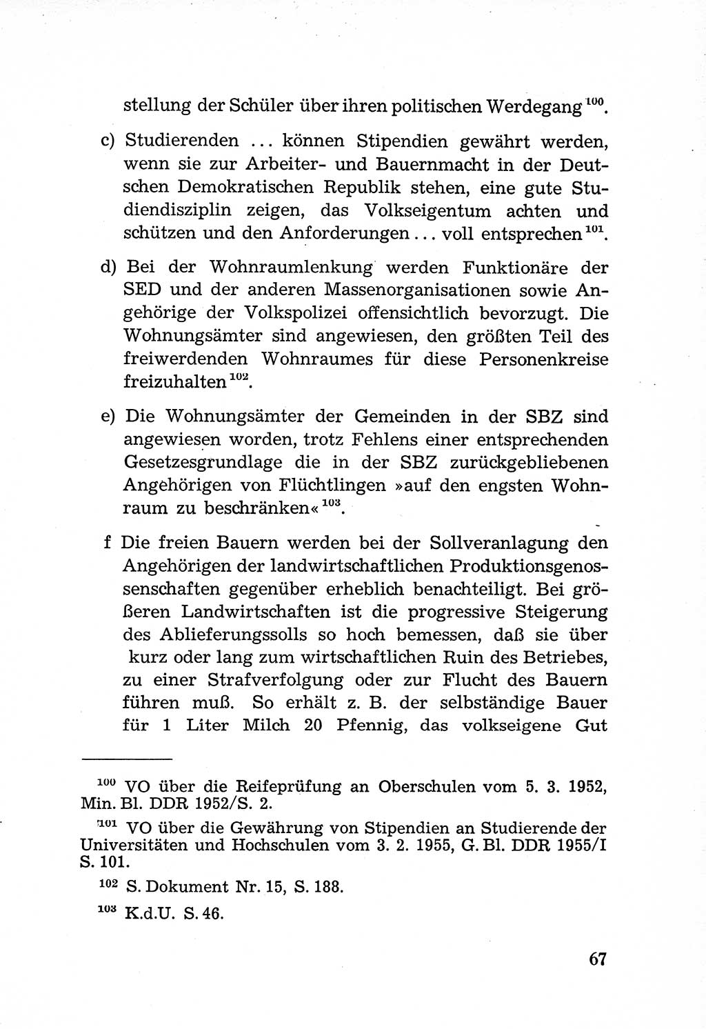 Rechtsstaat in zweierlei Hinsicht, Untersuchungsausschuß freiheitlicher Juristen (UfJ) [Bundesrepublik Deutschland (BRD)] 1956, Seite 67 (R.-St. UfJ BRD 1956, S. 67)