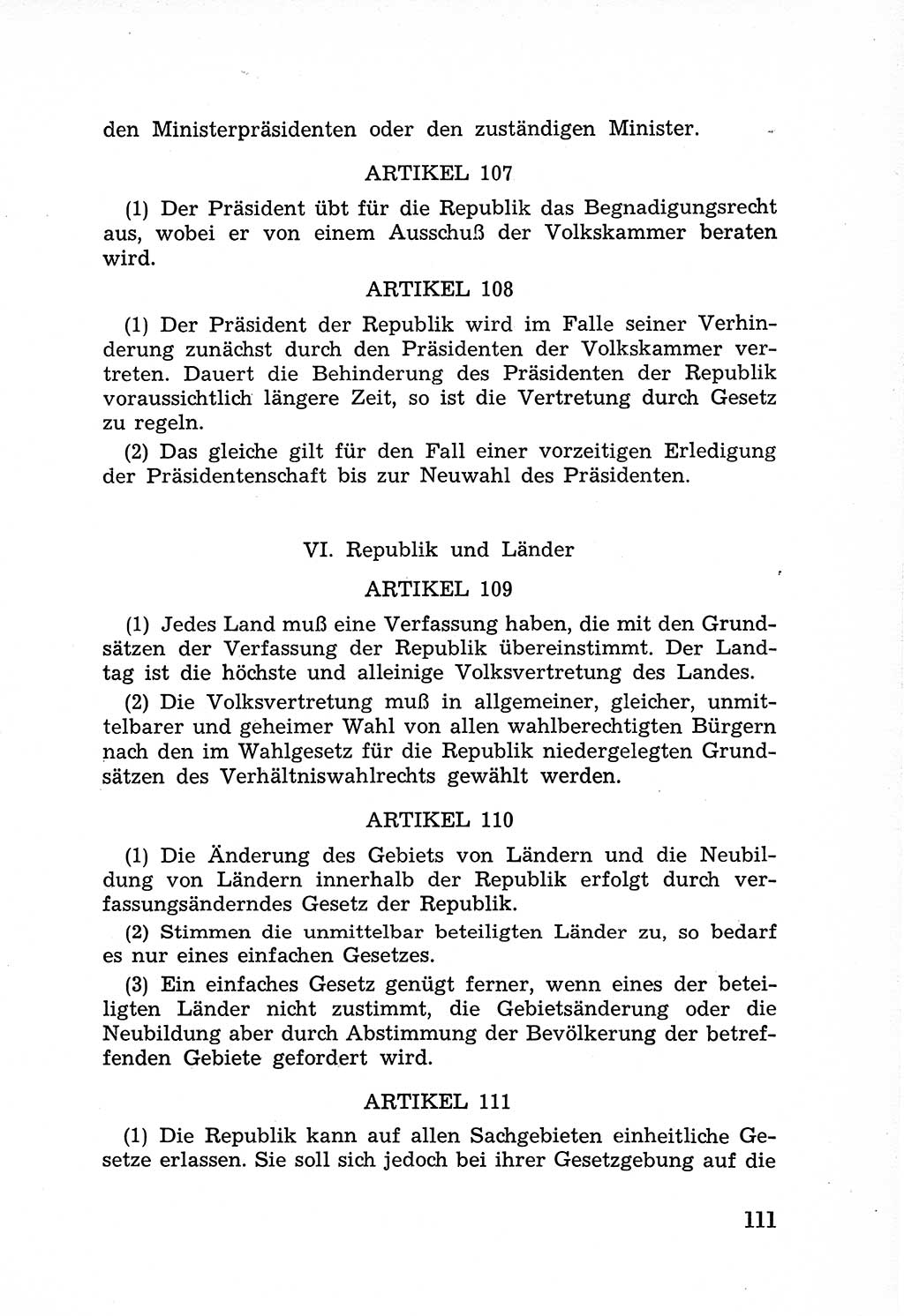 Rechtsstaat in zweierlei Hinsicht, Untersuchungsausschuß freiheitlicher Juristen (UfJ) [Bundesrepublik Deutschland (BRD)] 1956, Seite 111 (R.-St. UfJ BRD 1956, S. 111)