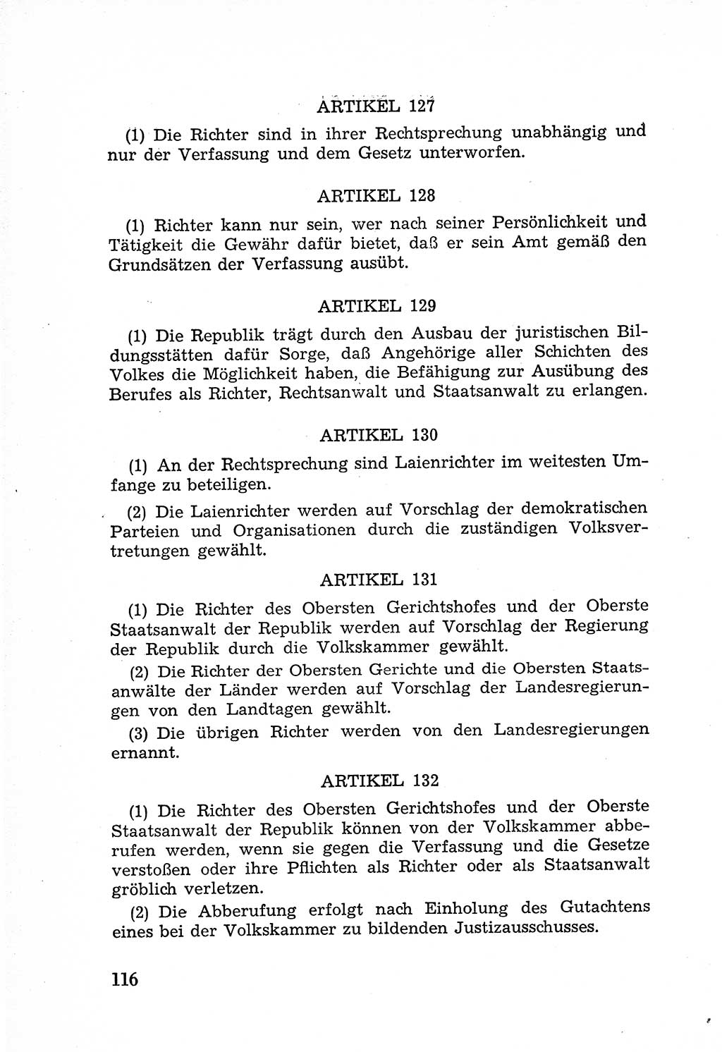 Rechtsstaat in zweierlei Hinsicht, Untersuchungsausschuß freiheitlicher Juristen (UfJ) [Bundesrepublik Deutschland (BRD)] 1956, Seite 116 (R.-St. UfJ BRD 1956, S. 116)