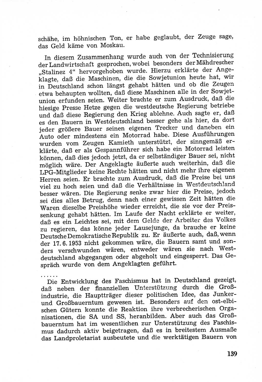 Rechtsstaat in zweierlei Hinsicht, Untersuchungsausschuß freiheitlicher Juristen (UfJ) [Bundesrepublik Deutschland (BRD)] 1956, Seite 139 (R.-St. UfJ BRD 1956, S. 139)