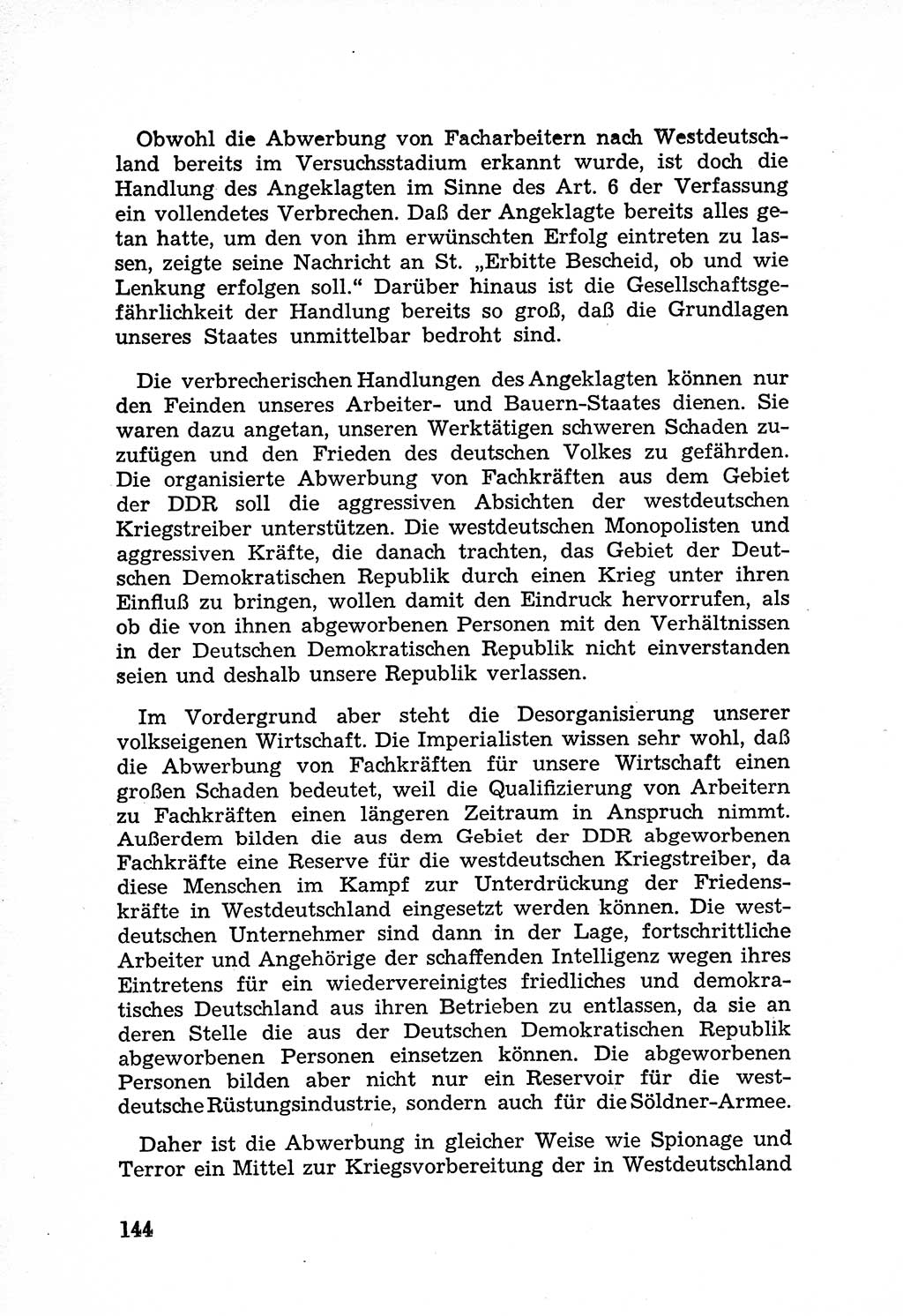 Rechtsstaat in zweierlei Hinsicht, Untersuchungsausschuß freiheitlicher Juristen (UfJ) [Bundesrepublik Deutschland (BRD)] 1956, Seite 144 (R.-St. UfJ BRD 1956, S. 144)