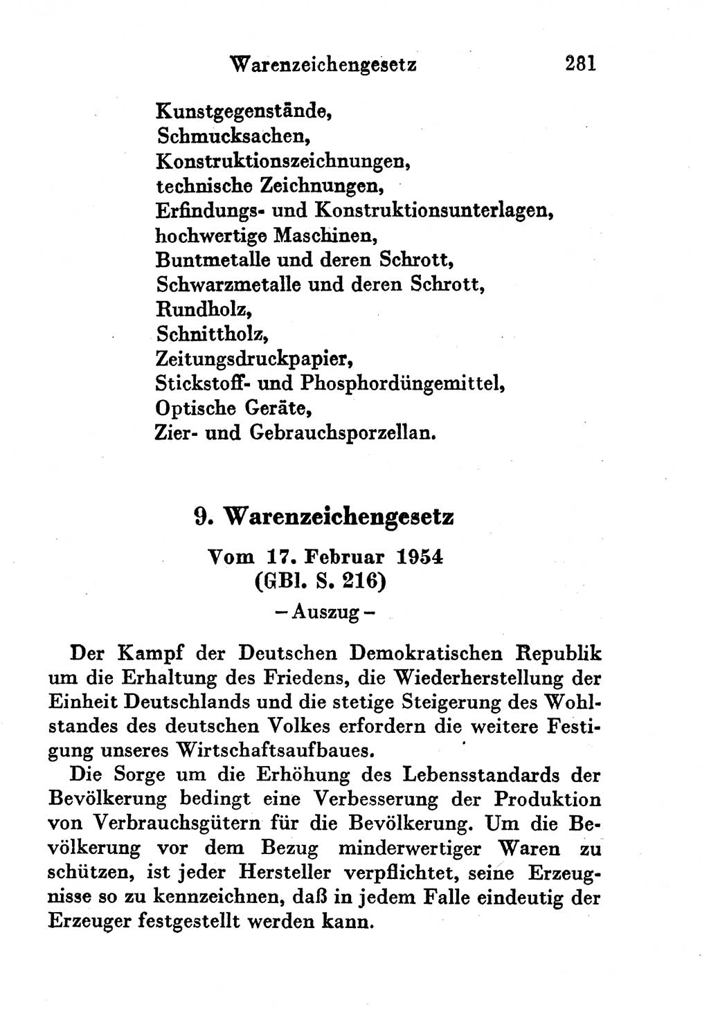 Strafgesetzbuch (StGB) und andere Strafgesetze [Deutsche Demokratische Republik (DDR)] 1956, Seite 281 (StGB Strafges. DDR 1956, S. 281)