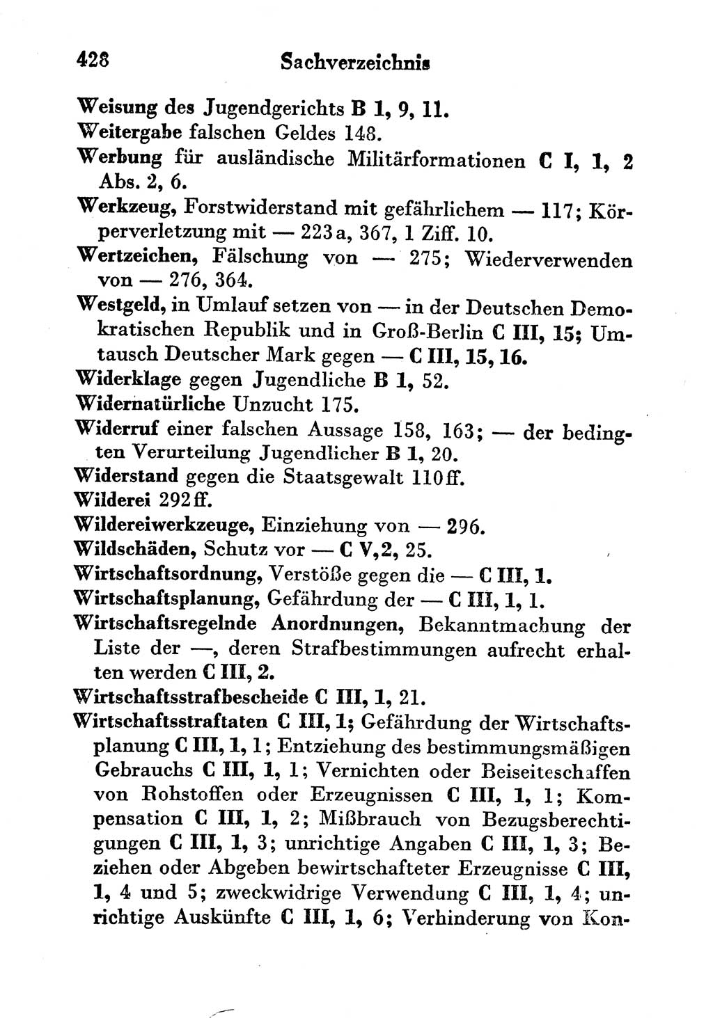 Strafgesetzbuch (StGB) und andere Strafgesetze [Deutsche Demokratische Republik (DDR)] 1956, Seite 428 (StGB Strafges. DDR 1956, S. 428)