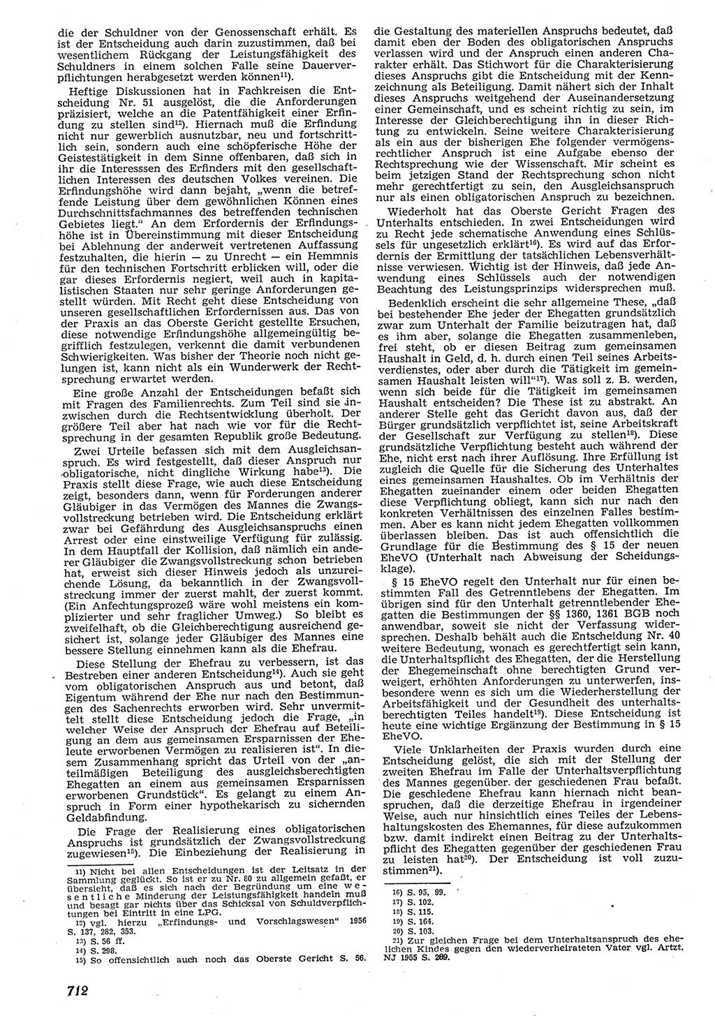 Neue Justiz (NJ), Zeitschrift für Recht und Rechtswissenschaft [Deutsche Demokratische Republik (DDR)], 10. Jahrgang 1956, Seite 712 (NJ DDR 1956, S. 712)
