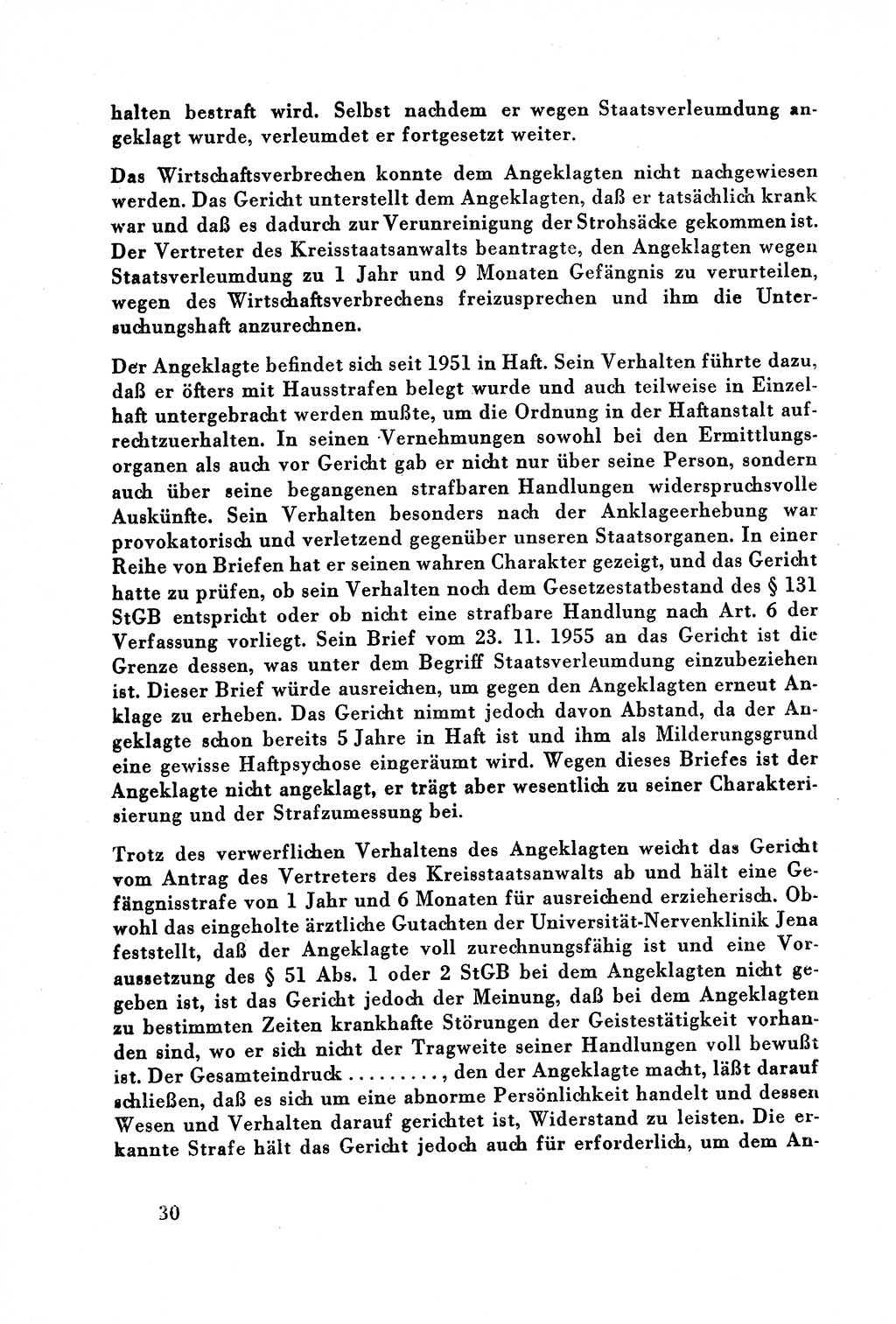 Dokumente des Unrechts, das SED-Regime [Deutsche Demokratische Republik (DDR)] in der Praxis, Bundesministerium für gesamtdeutsche Fragen (BMG) [Bundesrepublik Deutschland (BRD)] 1957, Seite 30 (Dok. UnR. SED-Reg. DDR BMG BRD 1957, S. 30)