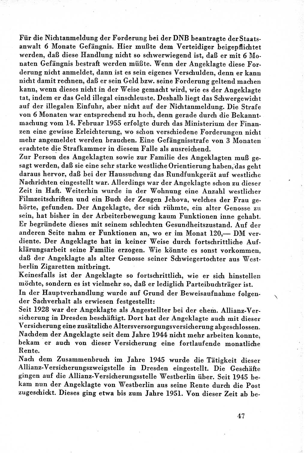 Dokumente des Unrechts, das SED-Regime [Deutsche Demokratische Republik (DDR)] in der Praxis, Bundesministerium für gesamtdeutsche Fragen (BMG) [Bundesrepublik Deutschland (BRD)] 1957, Seite 47 (Dok. UnR. SED-Reg. DDR BMG BRD 1957, S. 47)