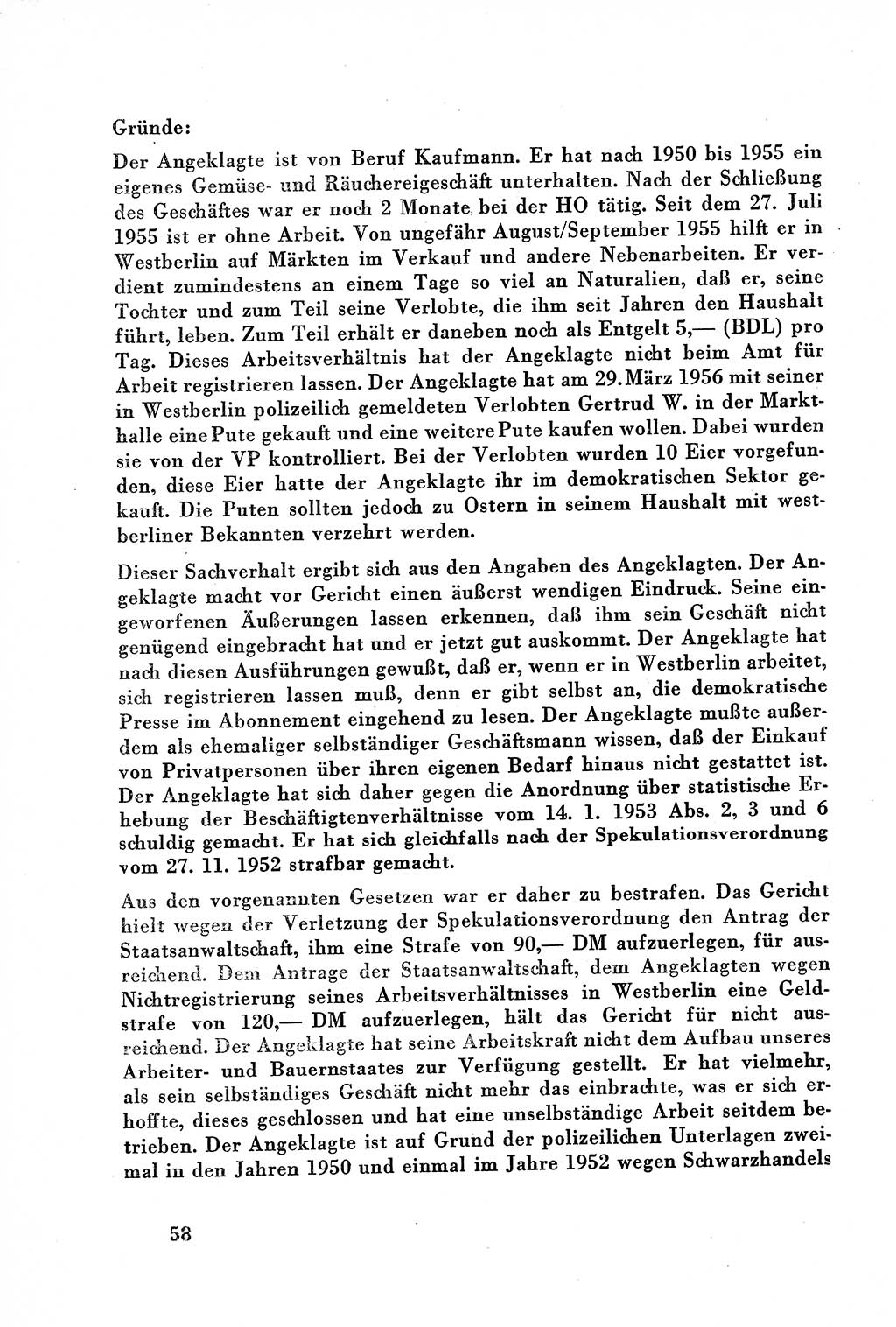 Dokumente des Unrechts, das SED-Regime [Deutsche Demokratische Republik (DDR)] in der Praxis, Bundesministerium für gesamtdeutsche Fragen (BMG) [Bundesrepublik Deutschland (BRD)] 1957, Seite 58 (Dok. UnR. SED-Reg. DDR BMG BRD 1957, S. 58)