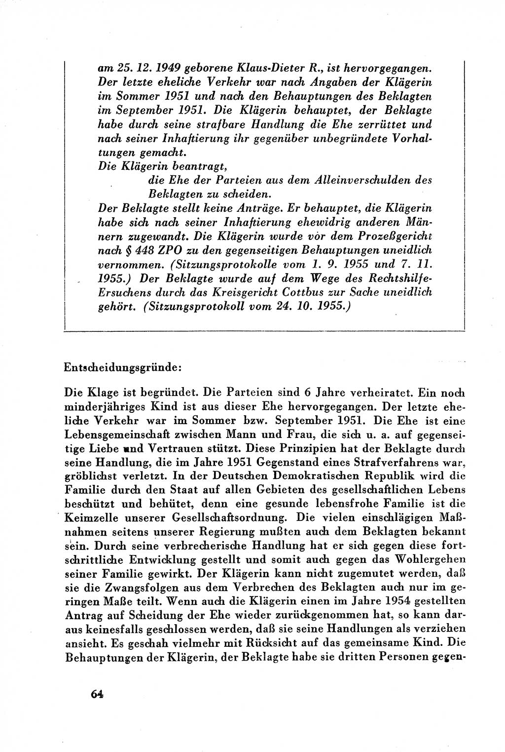 Dokumente des Unrechts, das SED-Regime [Deutsche Demokratische Republik (DDR)] in der Praxis, Bundesministerium für gesamtdeutsche Fragen (BMG) [Bundesrepublik Deutschland (BRD)] 1957, Seite 64 (Dok. UnR. SED-Reg. DDR BMG BRD 1957, S. 64)