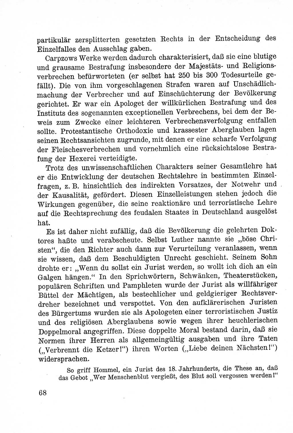 Lehrbuch des Strafrechts der Deutschen Demokratischen Republik (DDR), Allgemeiner Teil 1957, Seite 68 (Lb. Strafr. DDR AT 1957, S. 68)