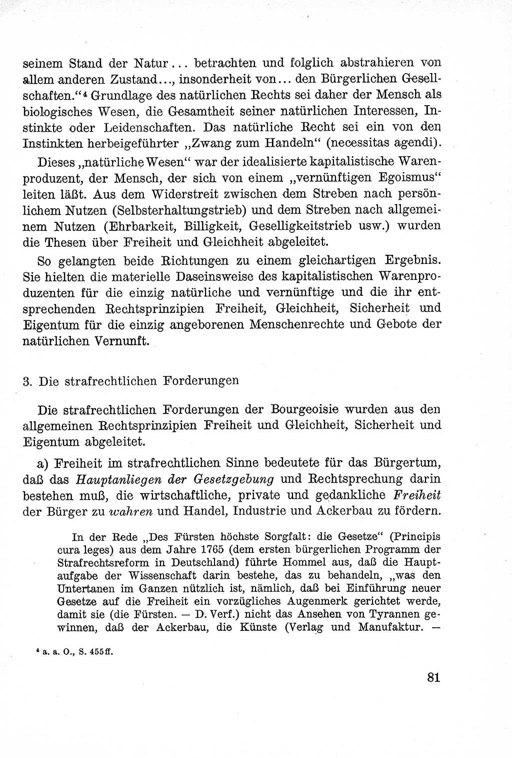 Lehrbuch des Strafrechts der Deutschen Demokratischen Republik (DDR), Allgemeiner Teil 1957, Seite 81 (Lb. Strafr. DDR AT 1957, S. 81)