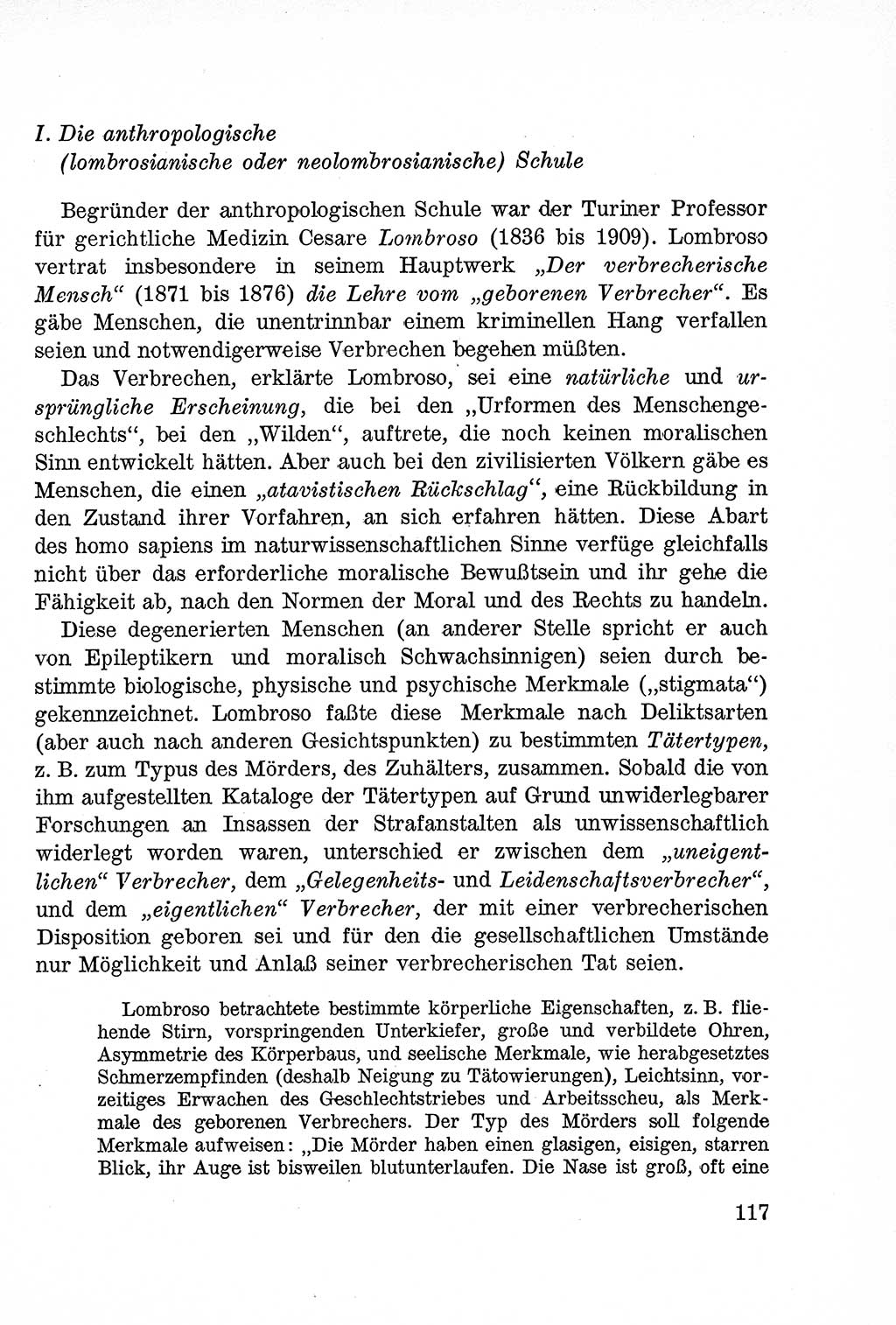 Lehrbuch des Strafrechts der Deutschen Demokratischen Republik (DDR), Allgemeiner Teil 1957, Seite 117 (Lb. Strafr. DDR AT 1957, S. 117)