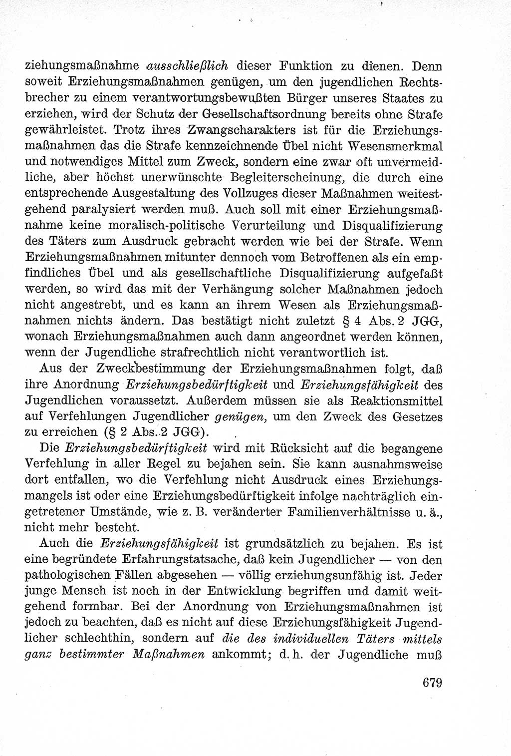 Lehrbuch des Strafrechts der Deutschen Demokratischen Republik (DDR), Allgemeiner Teil 1957, Seite 679 (Lb. Strafr. DDR AT 1957, S. 679)